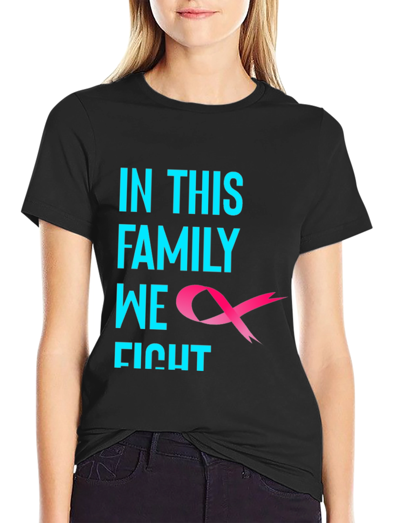 In This Family We Fight Cancer Awareness T-Shirt
