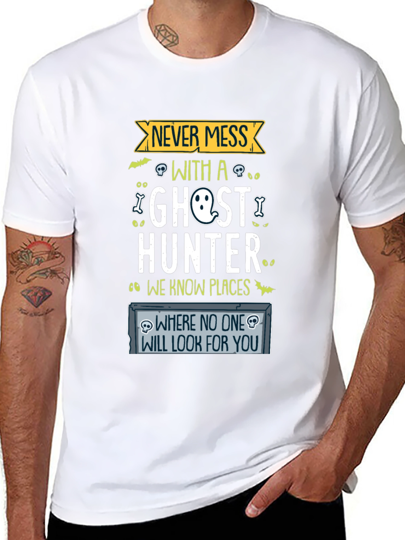 Never Mess With a Ghost Hunter Graphic Tee
