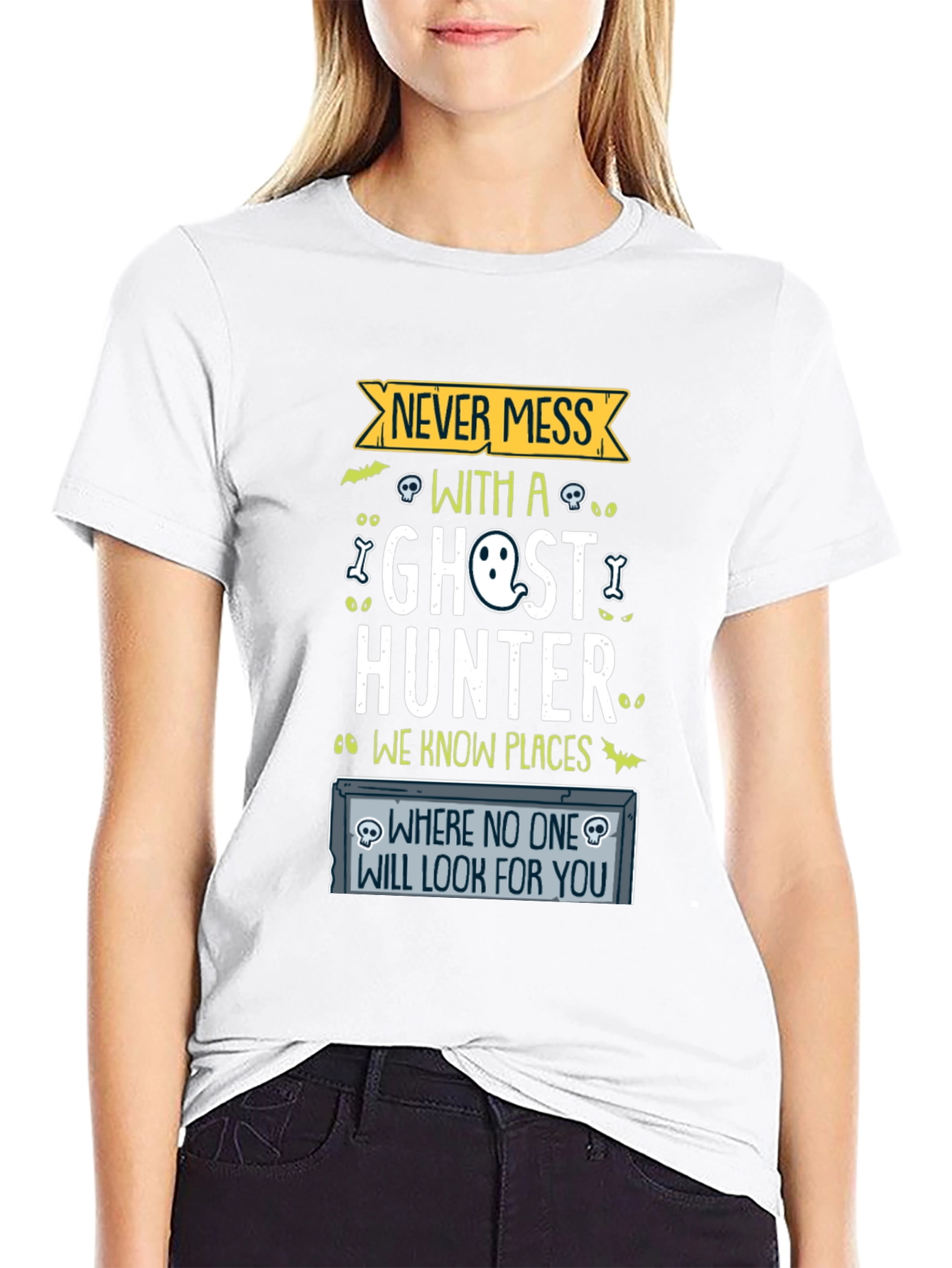 Never Mess With a Ghost Hunter Graphic Tee
