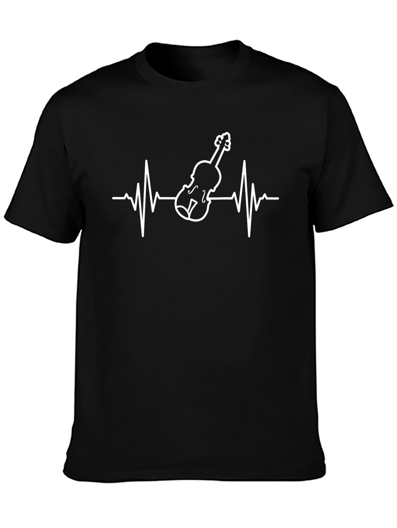 Violin Heartbeat T-Shirt - Music Lover Tee