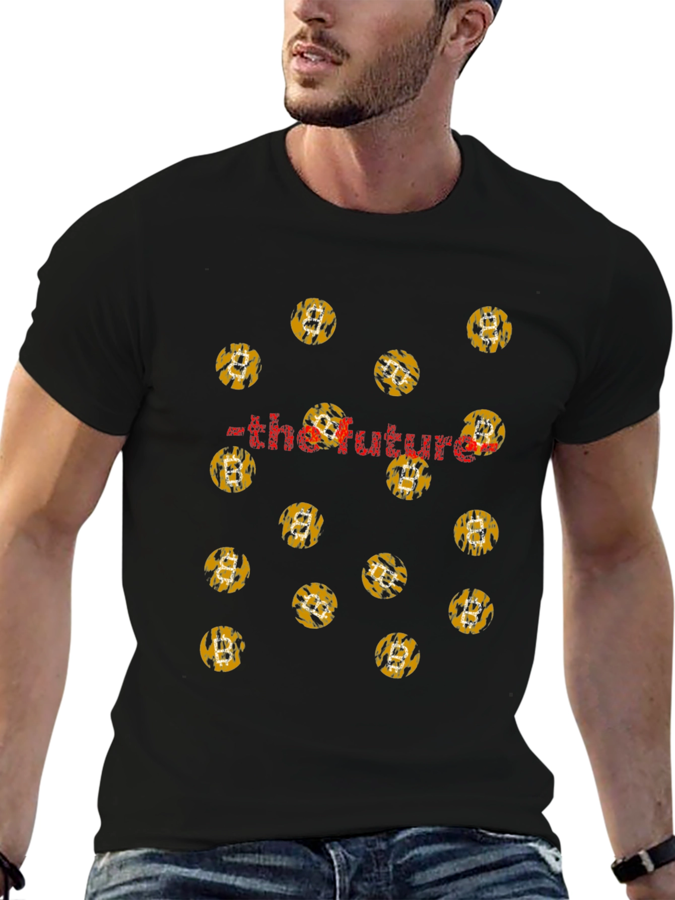 Bitcoin The Future Black Graphic Tee
