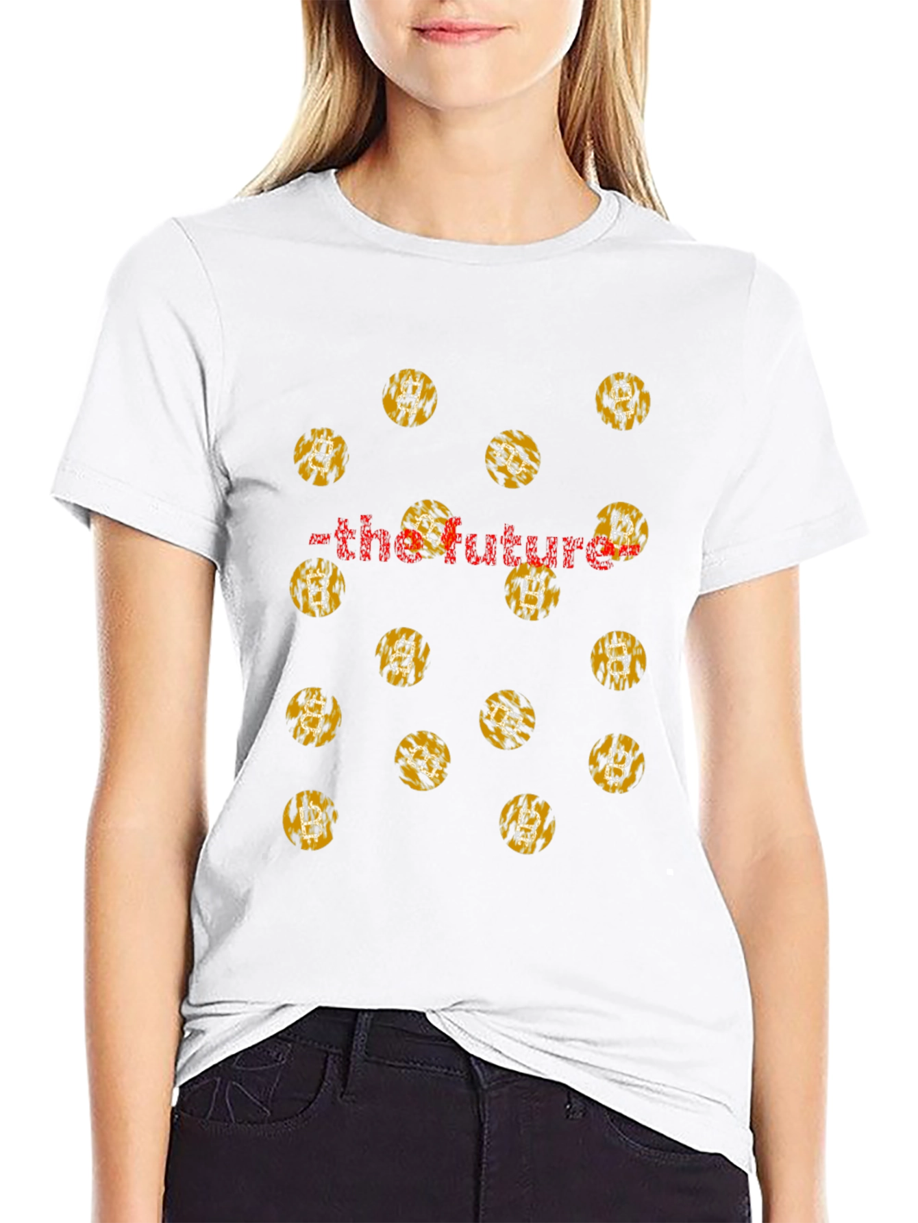 Bitcoin The Future Black Graphic Tee