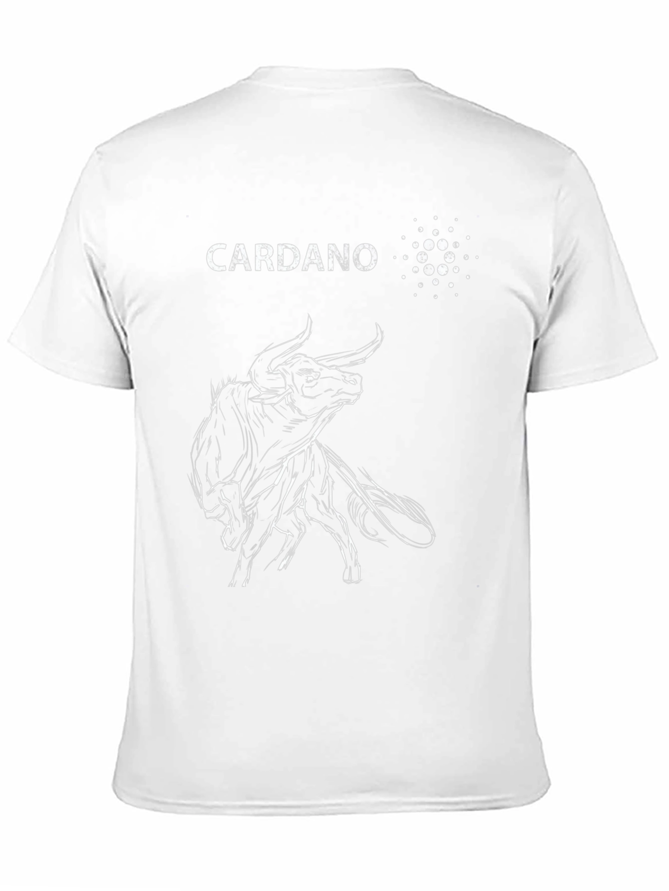 Cardano Bull Black T-Shirt - Crypto Enthusiast Apparel