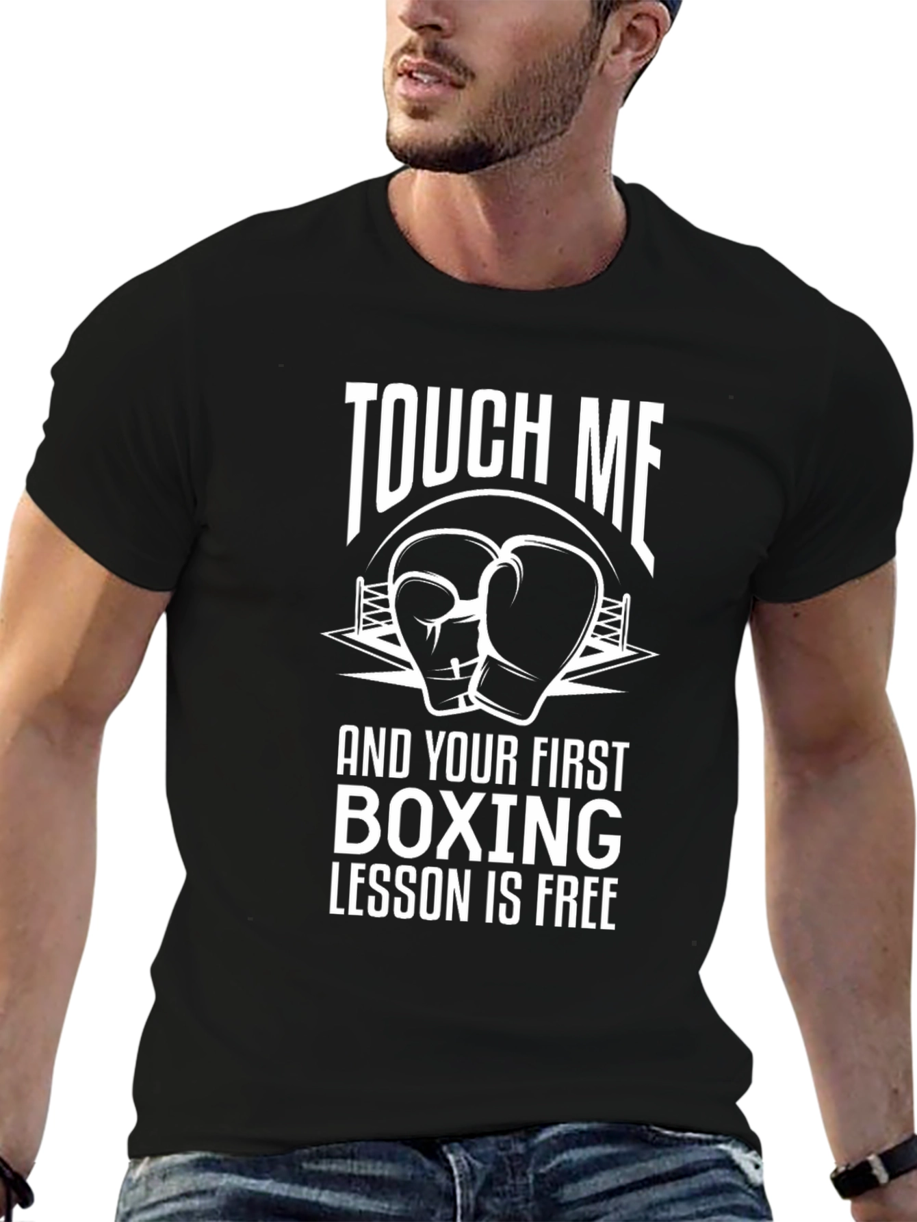 Touch Me Boxing Lesson Free T-Shirt