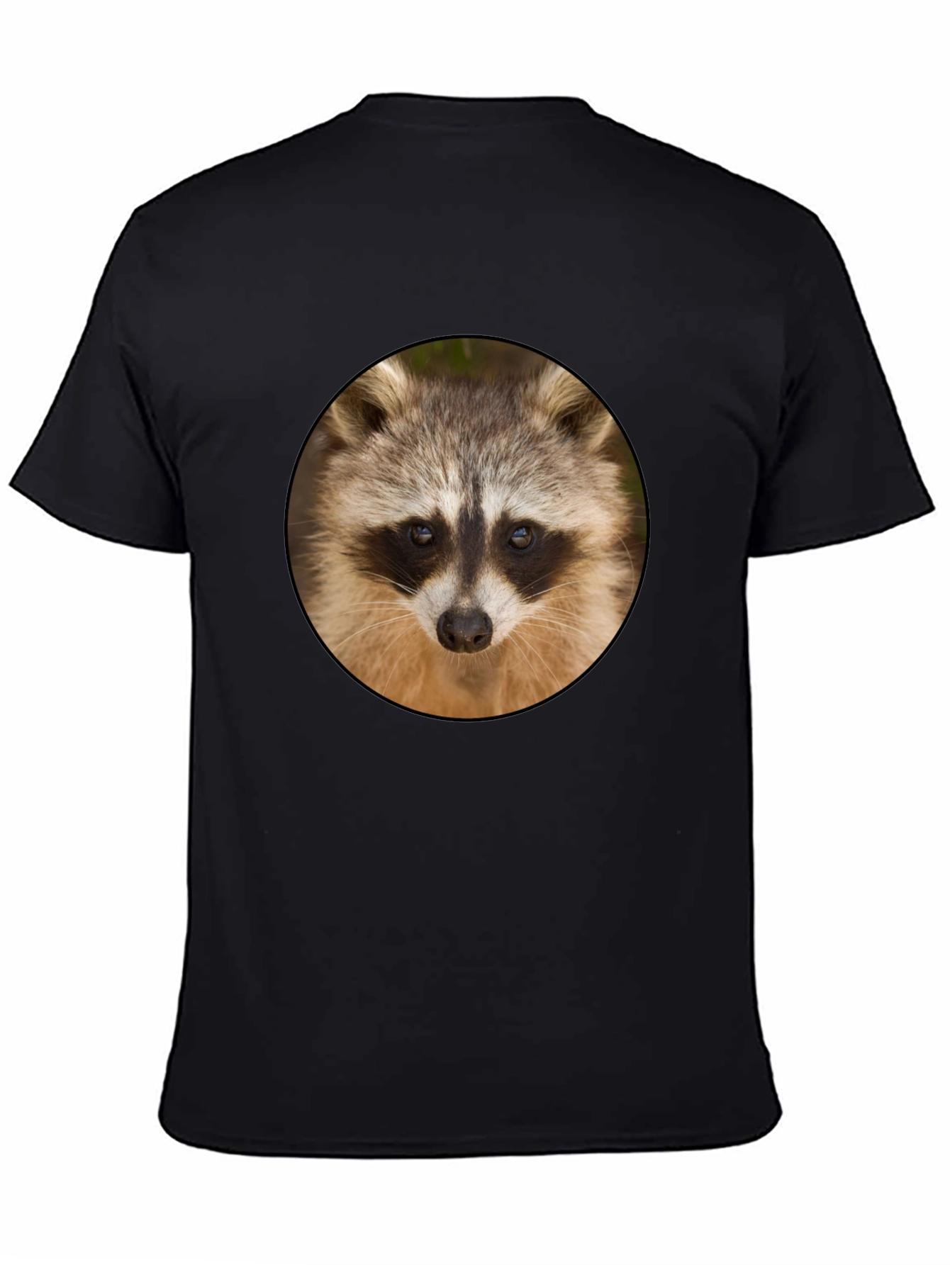 Raccoon Graphic Print Crew Neck T-Shirt
