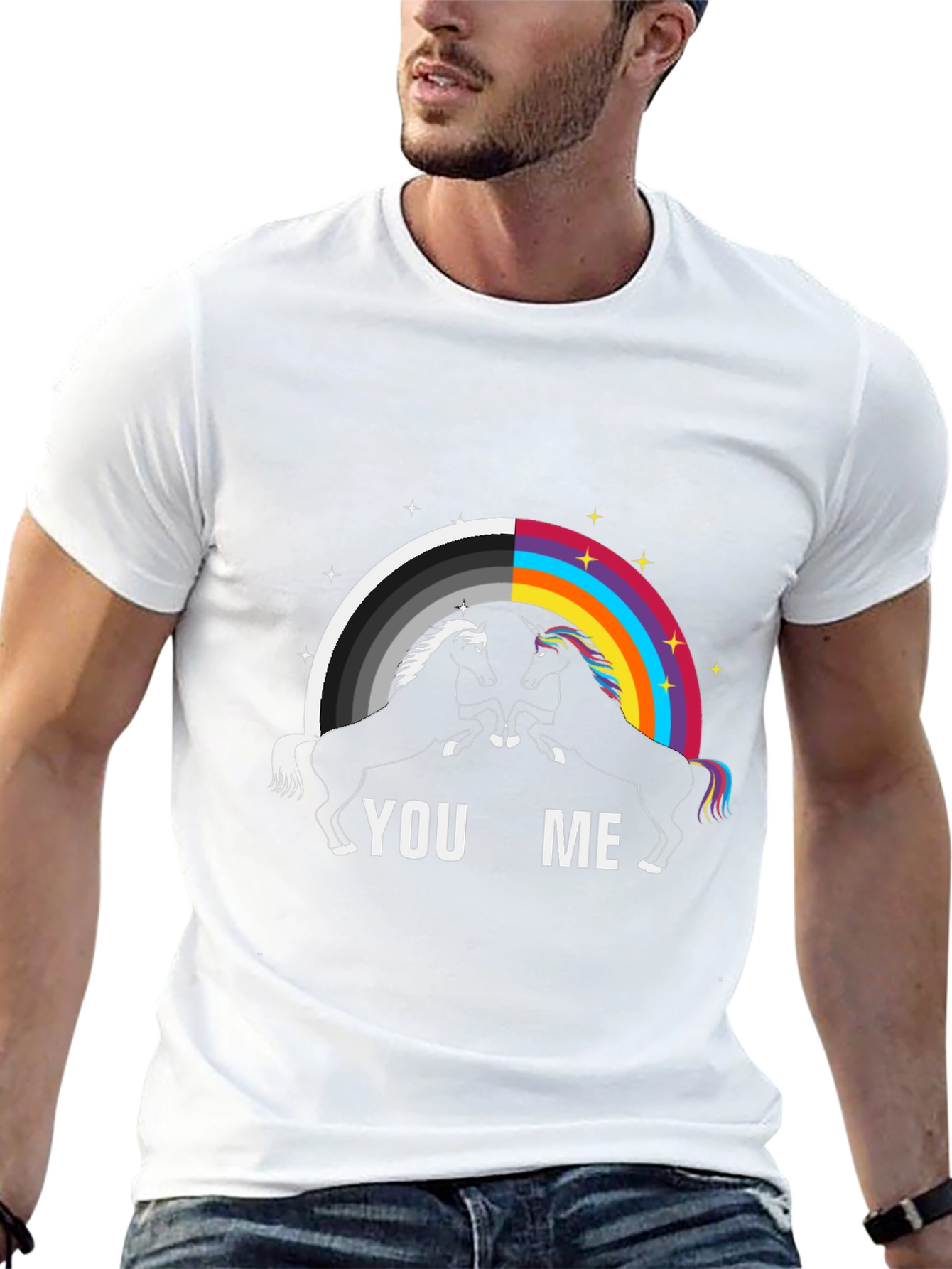 You Me Unicorn Rainbow T-Shirt