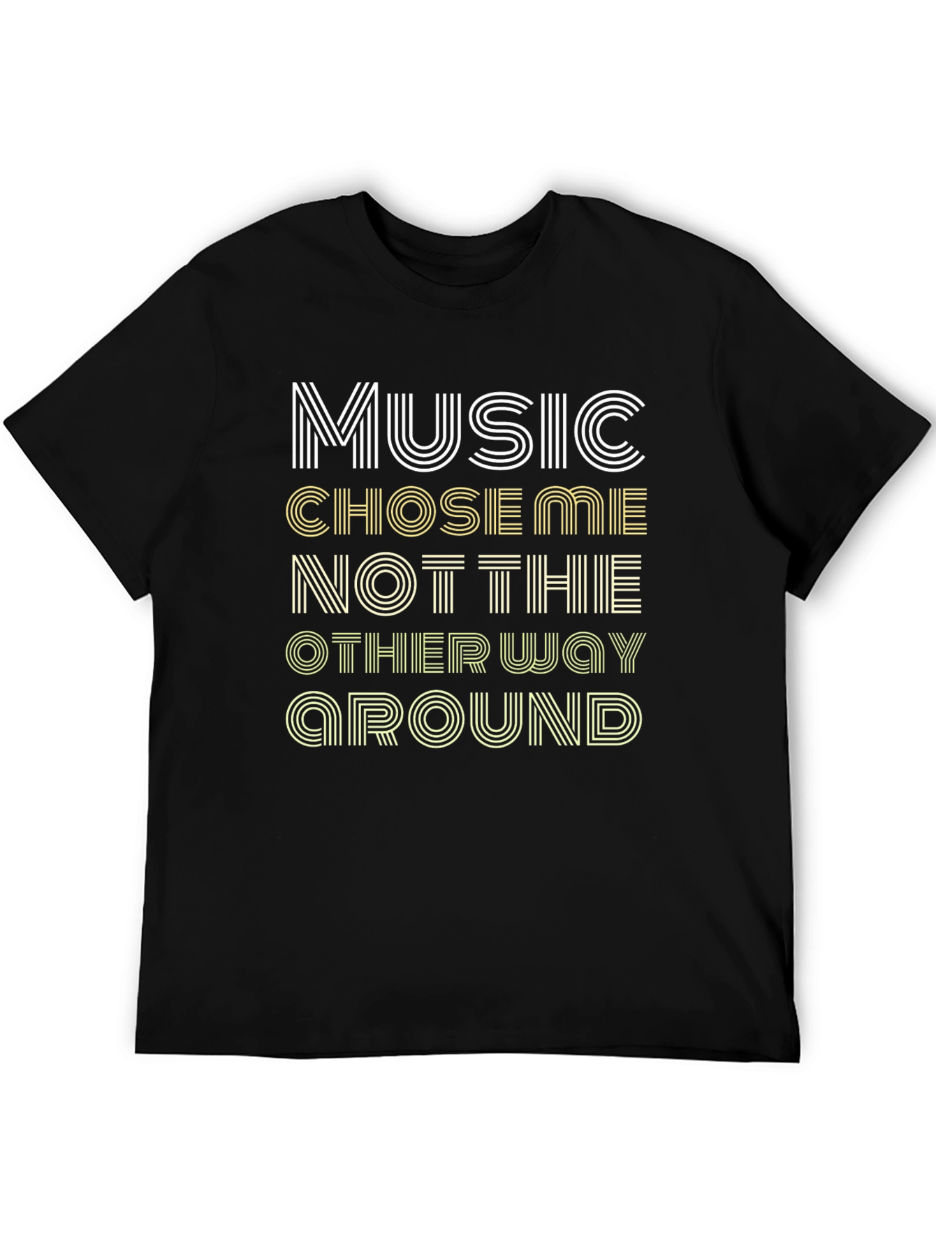 Music Chose Me Graphic T-Shirt - Stylish Tee