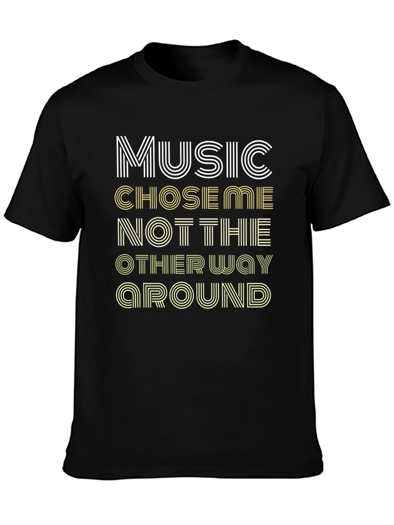 Music Chose Me Graphic T-Shirt - Stylish Tee
