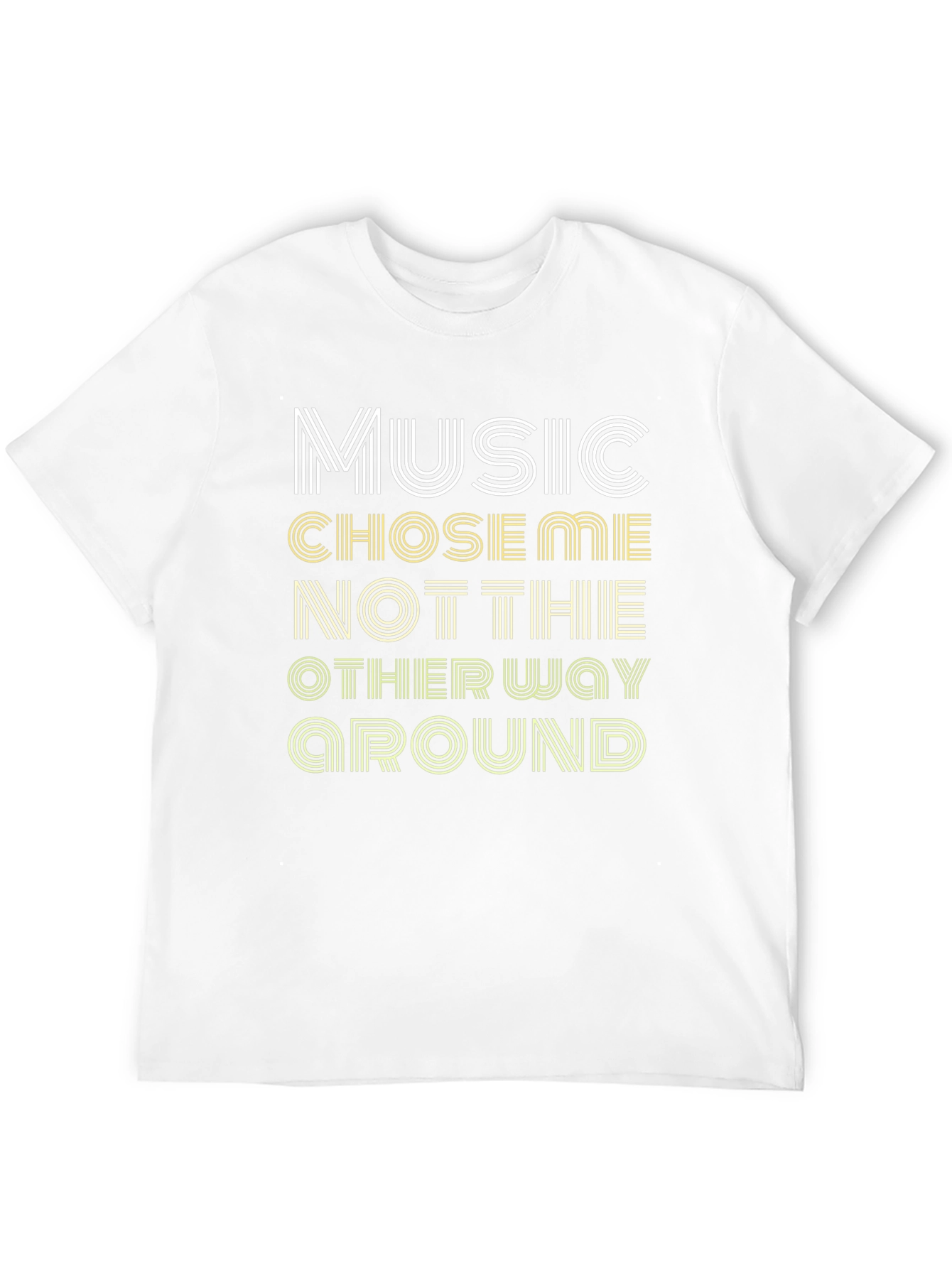 Music Chose Me Graphic T-Shirt - Stylish Tee