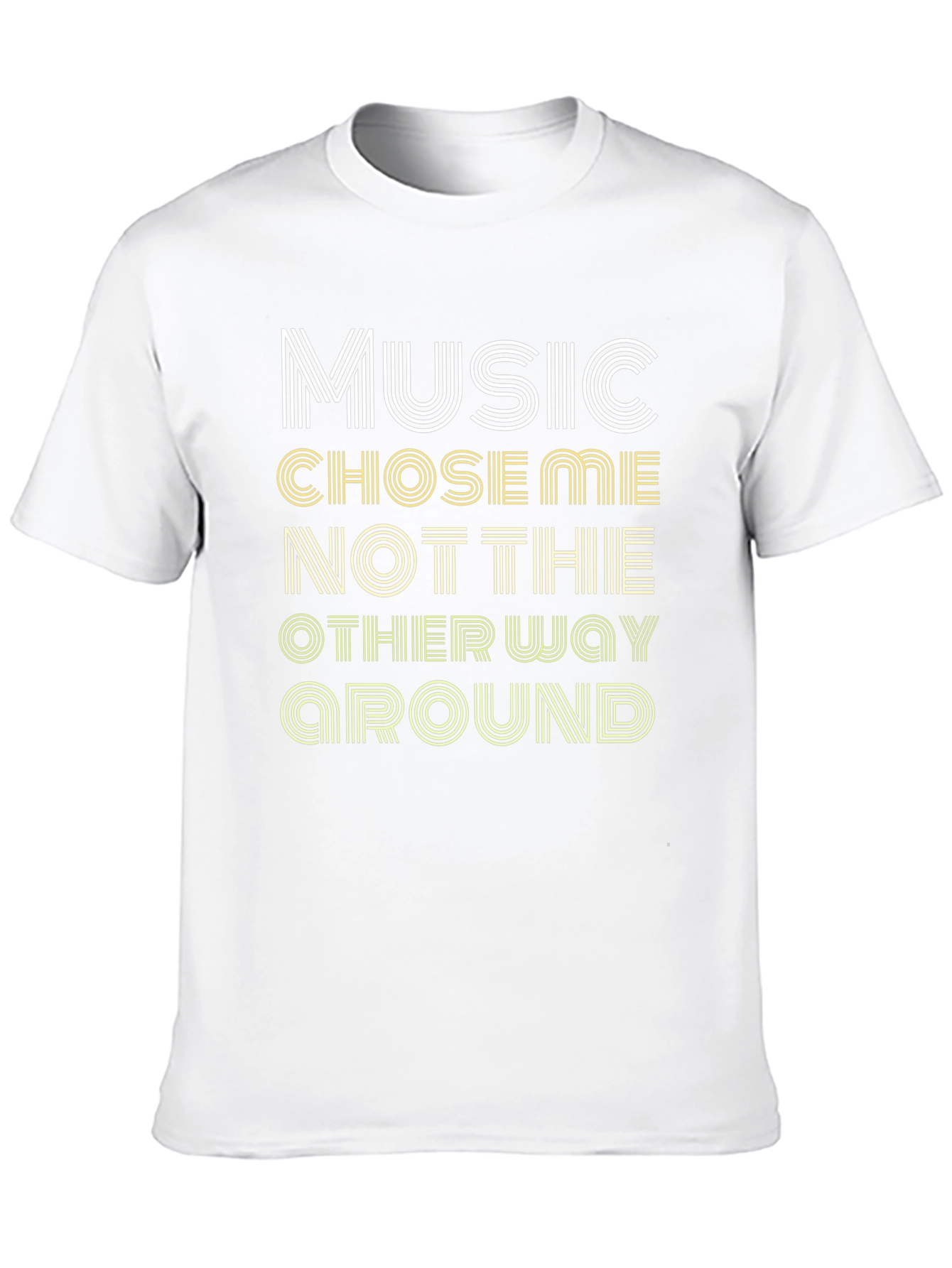 Music Chose Me Graphic T-Shirt - Stylish Tee