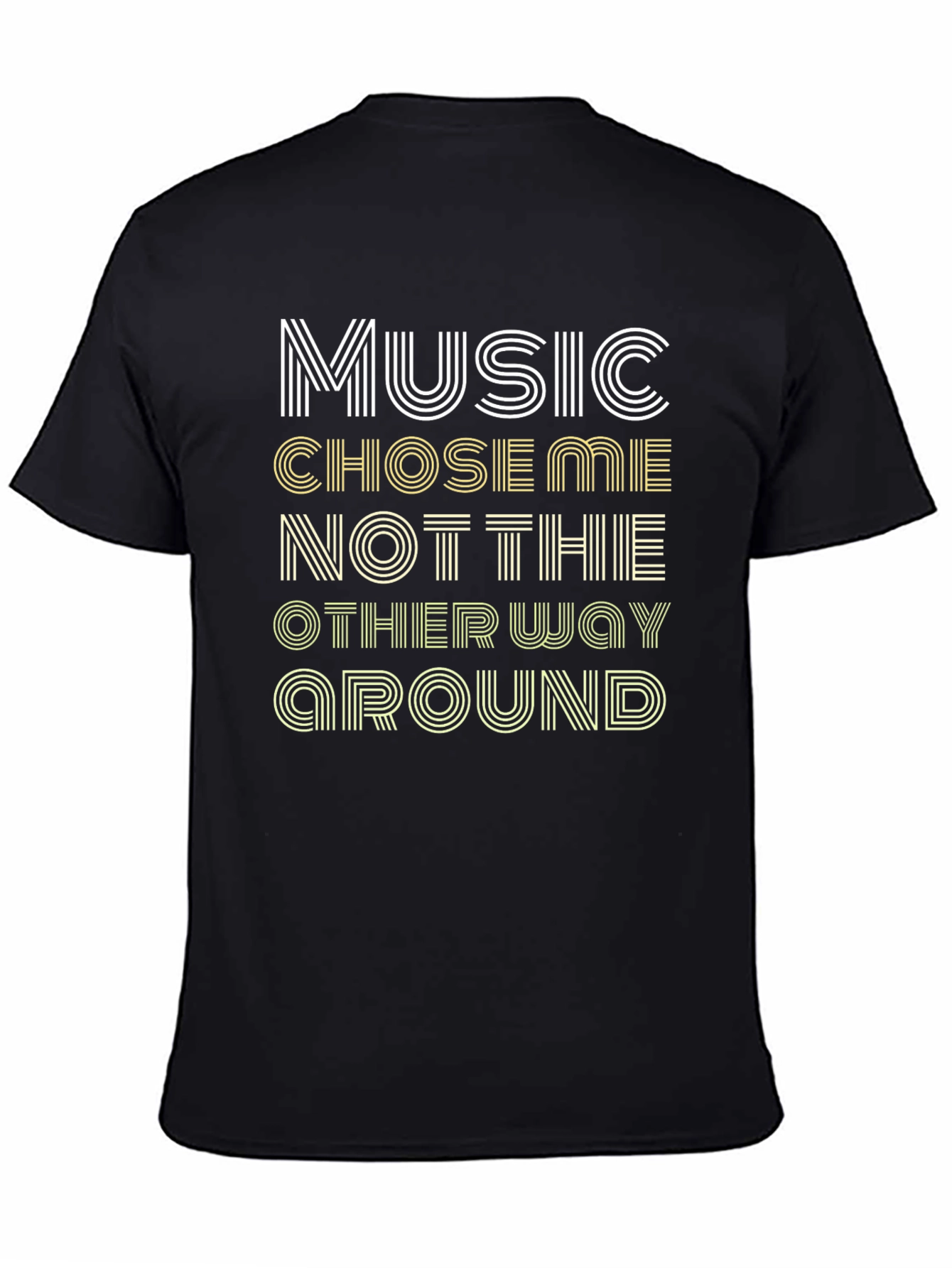 Music Chose Me Graphic T-Shirt - Stylish Tee