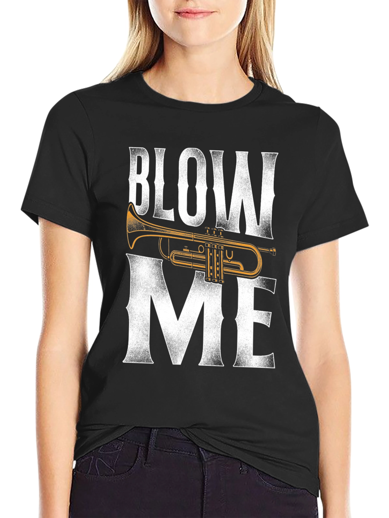 Blow Me Trumpet T-Shirt - Funny Music Tee
