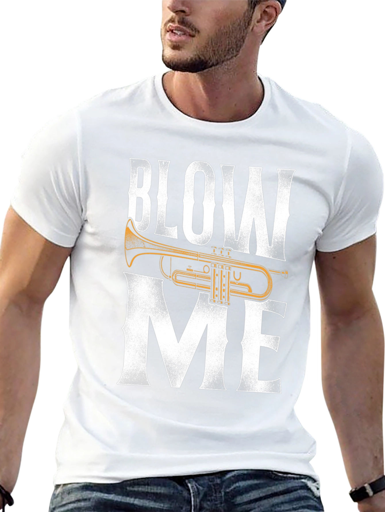 Blow Me Trumpet T-Shirt - Funny Music Tee