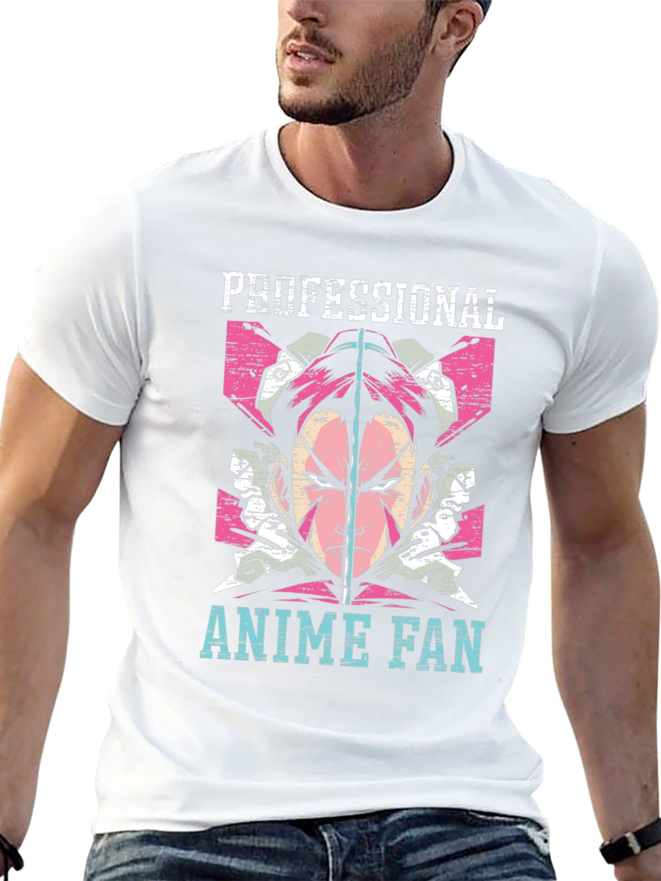 Professional Anime Fan Graphic T-Shirt