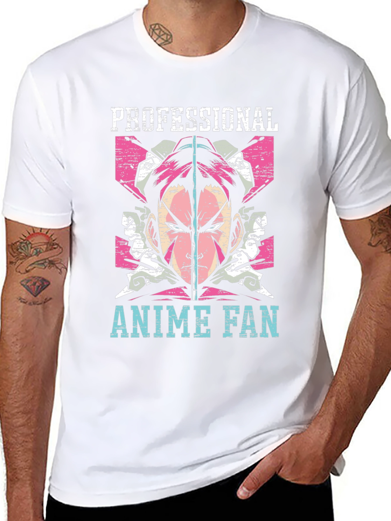 Professional Anime Fan Graphic T-Shirt