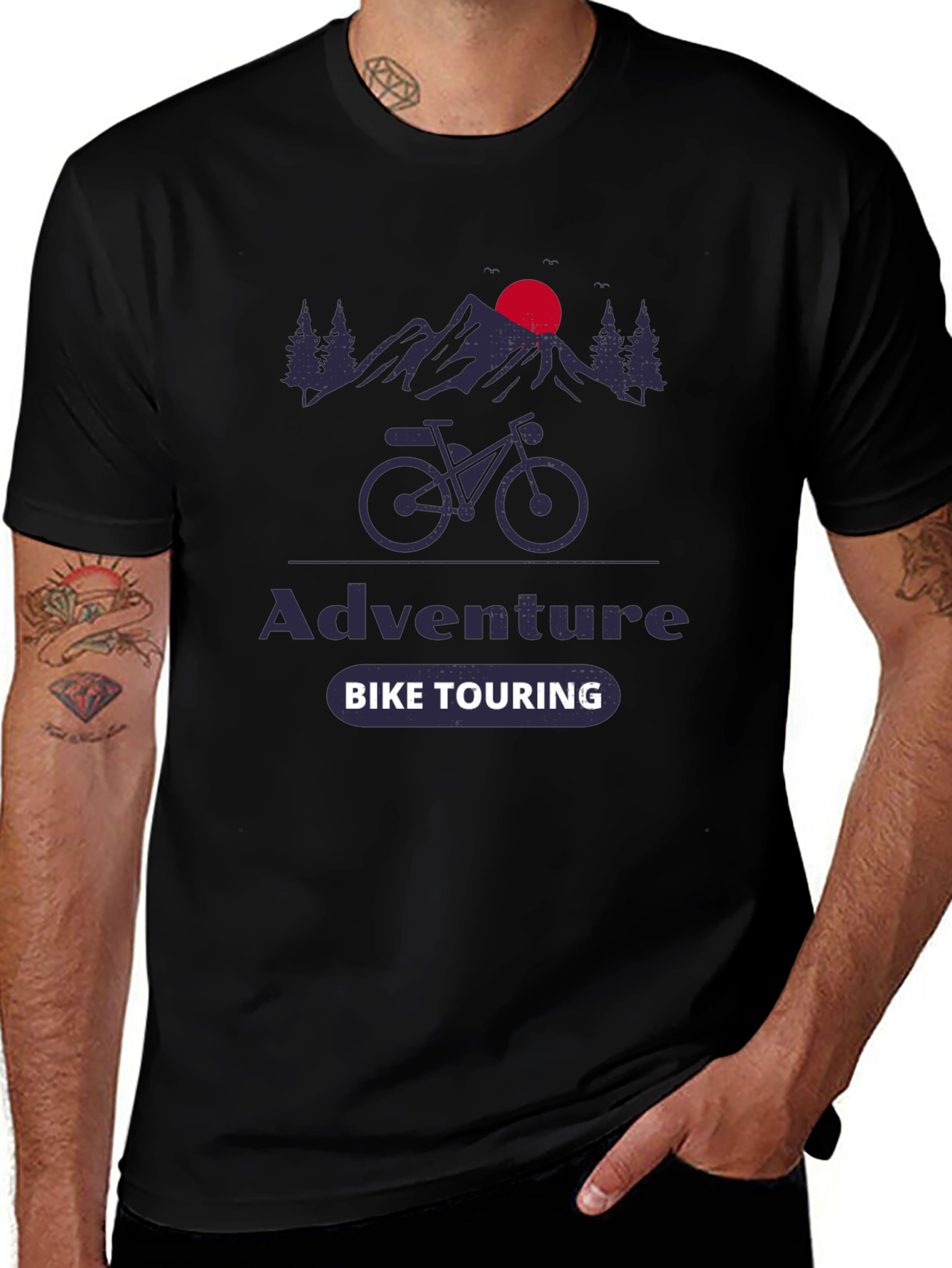Adventure Bike Touring Graphic Tee