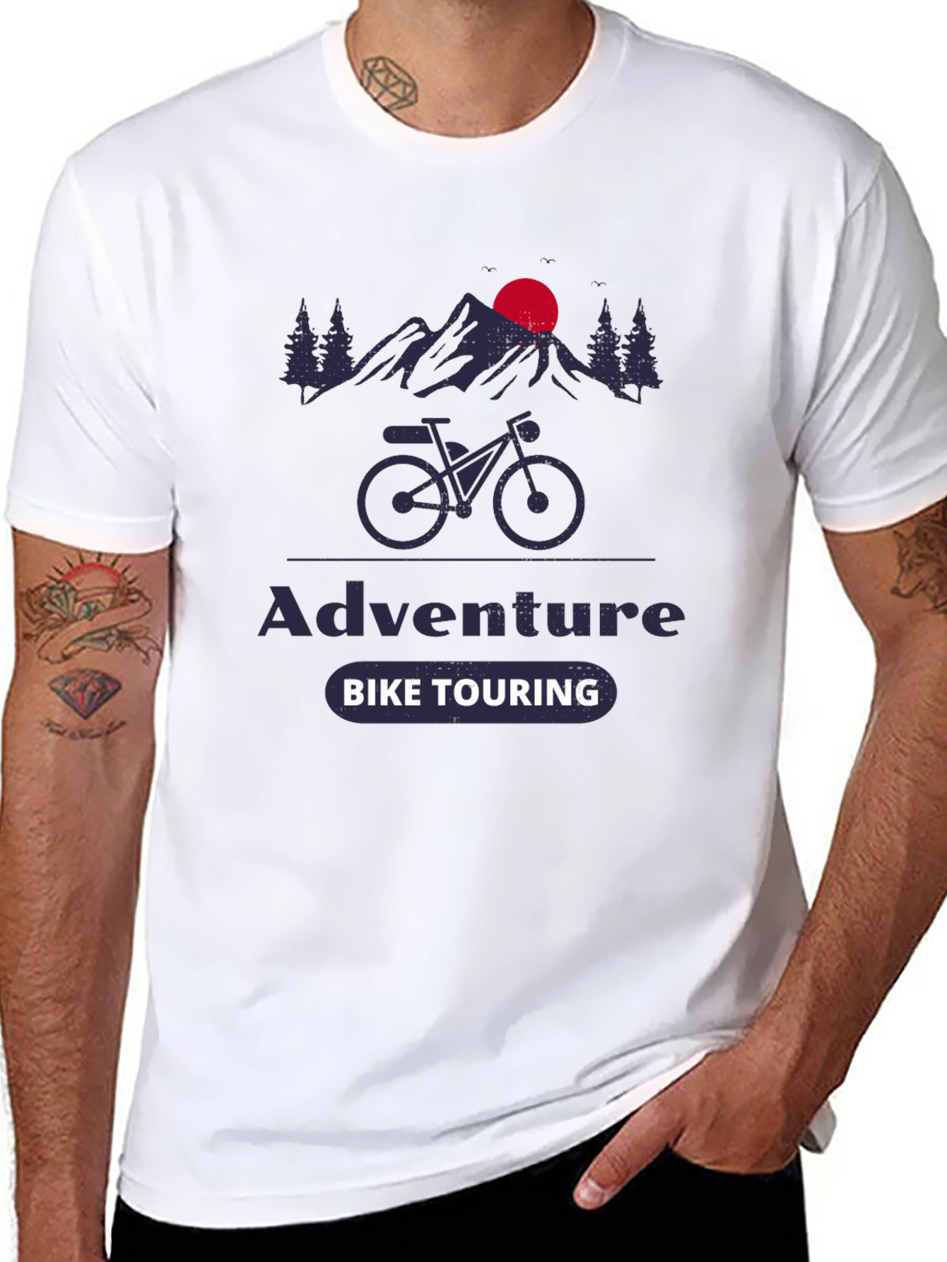 Adventure Bike Touring Graphic Tee
