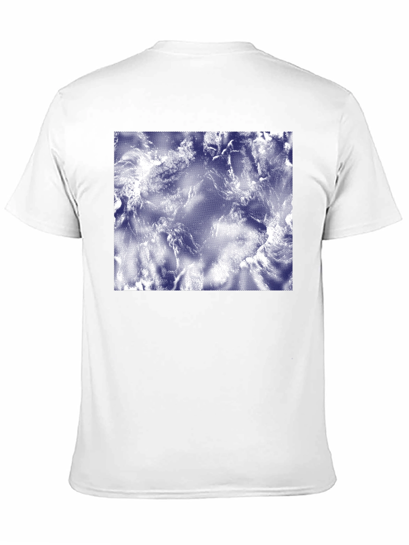 Abstract Cloudscape Print Black T-Shirt