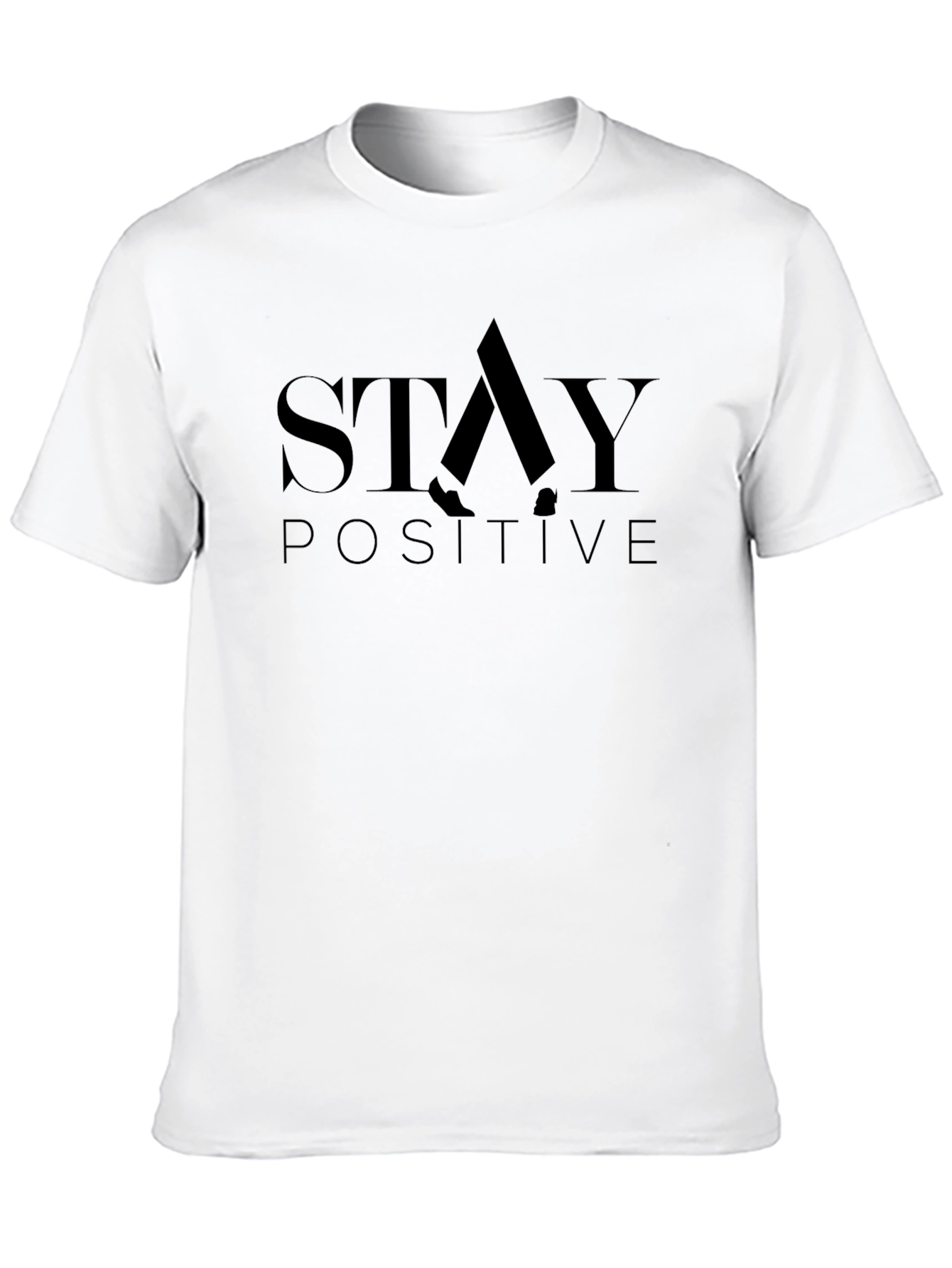 Stay Positive Graphic Tee - Black
