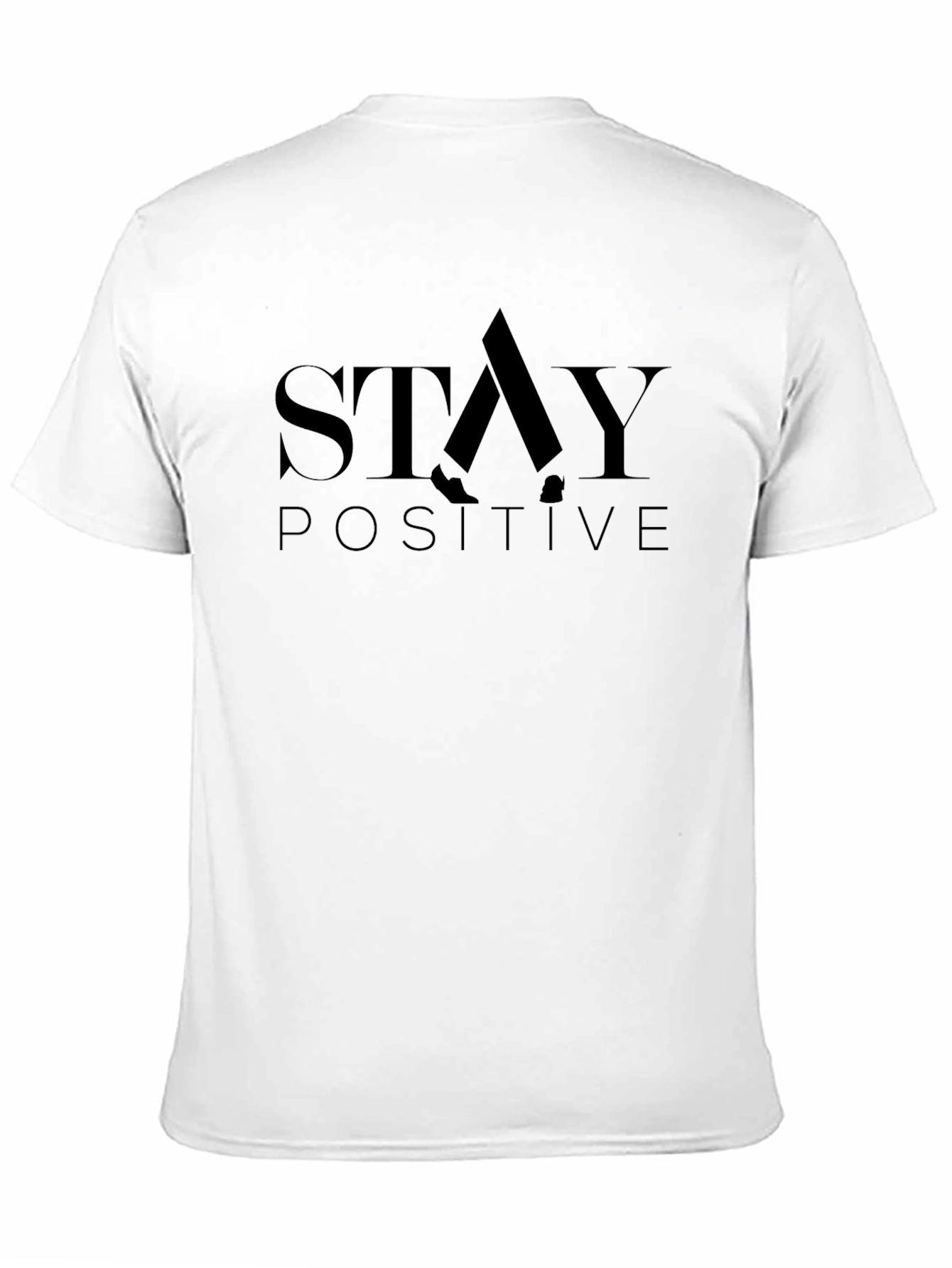 Stay Positive Graphic Tee - Black