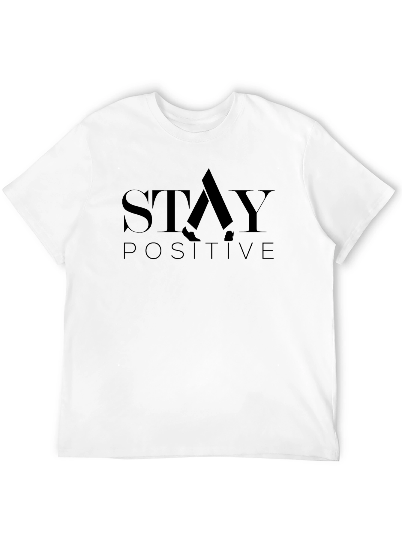 Stay Positive Graphic Tee - Black