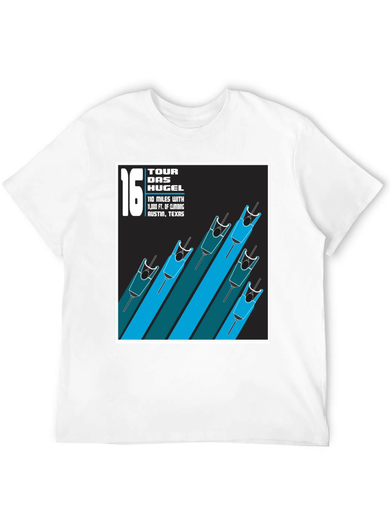Tour Das Hugel Cycling T-Shirt - Austin Texas