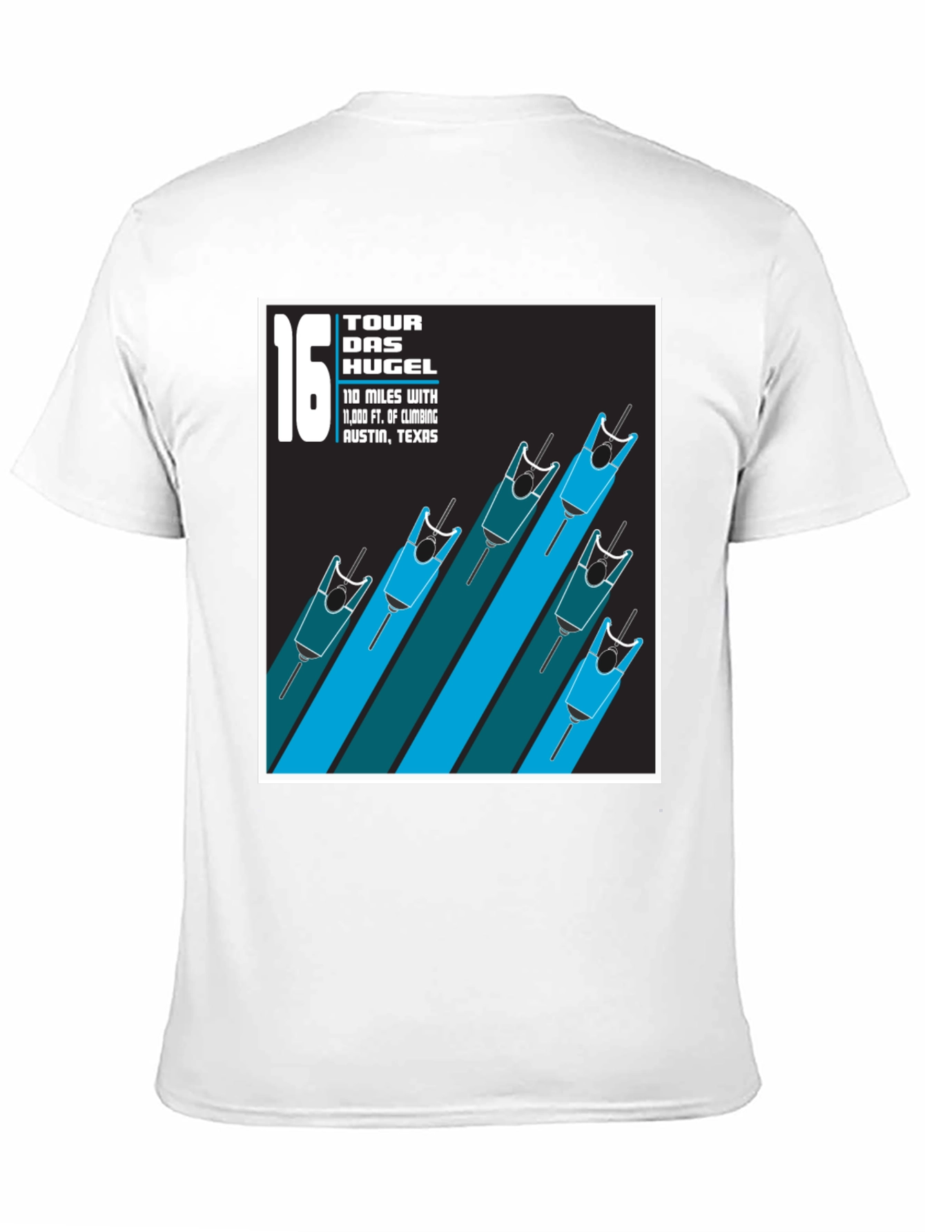Tour Das Hugel Cycling T-Shirt - Austin Texas
