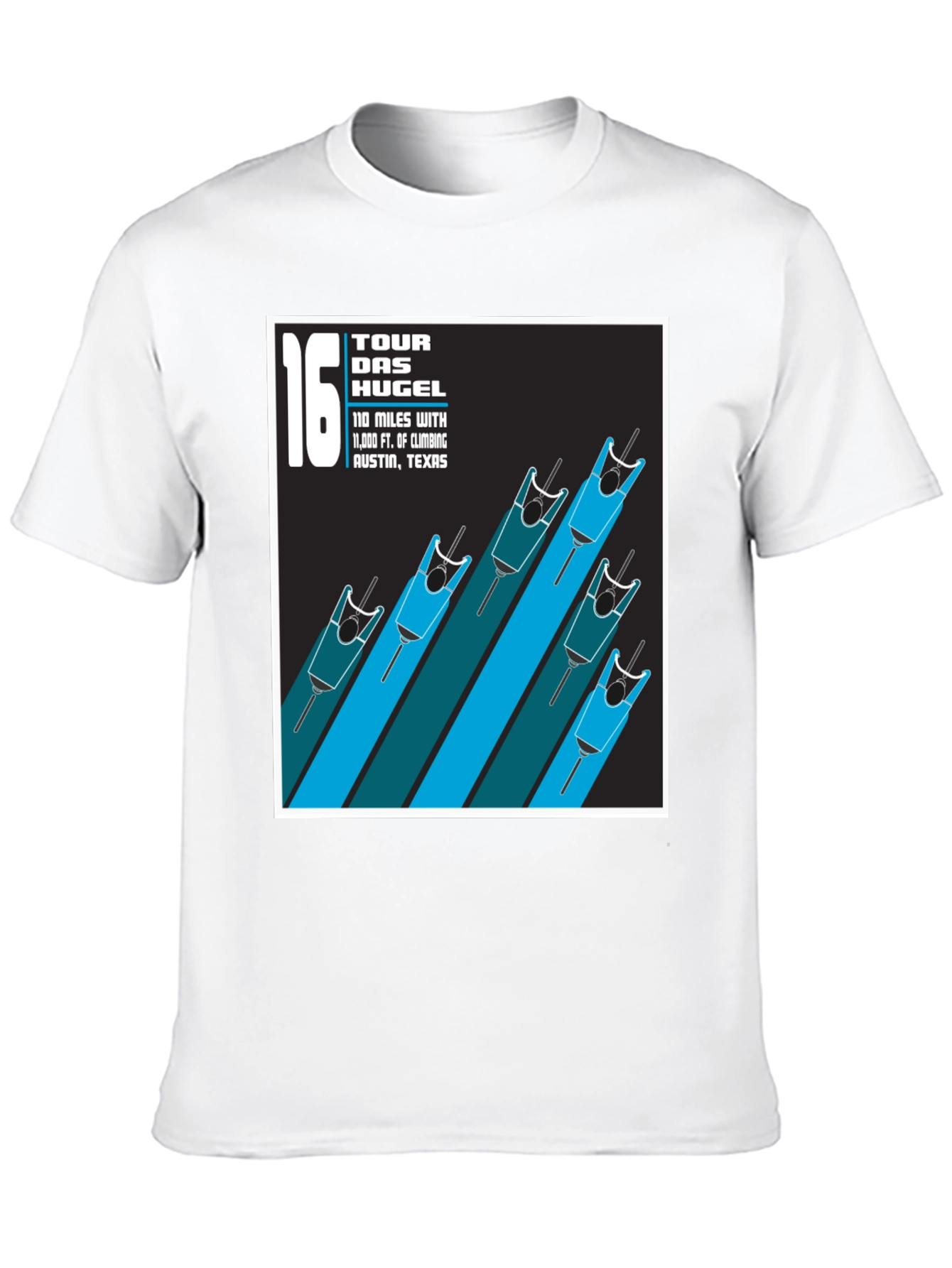 Tour Das Hugel Cycling T-Shirt - Austin Texas