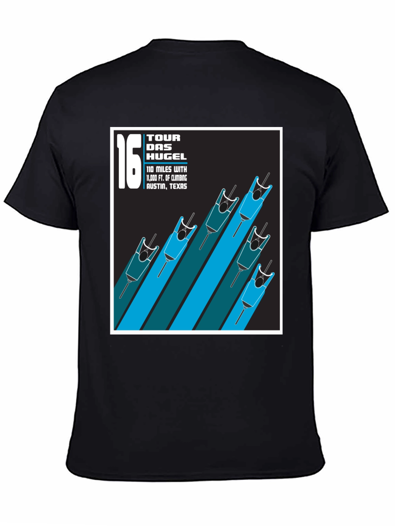 Tour Das Hugel Cycling T-Shirt - Austin Texas