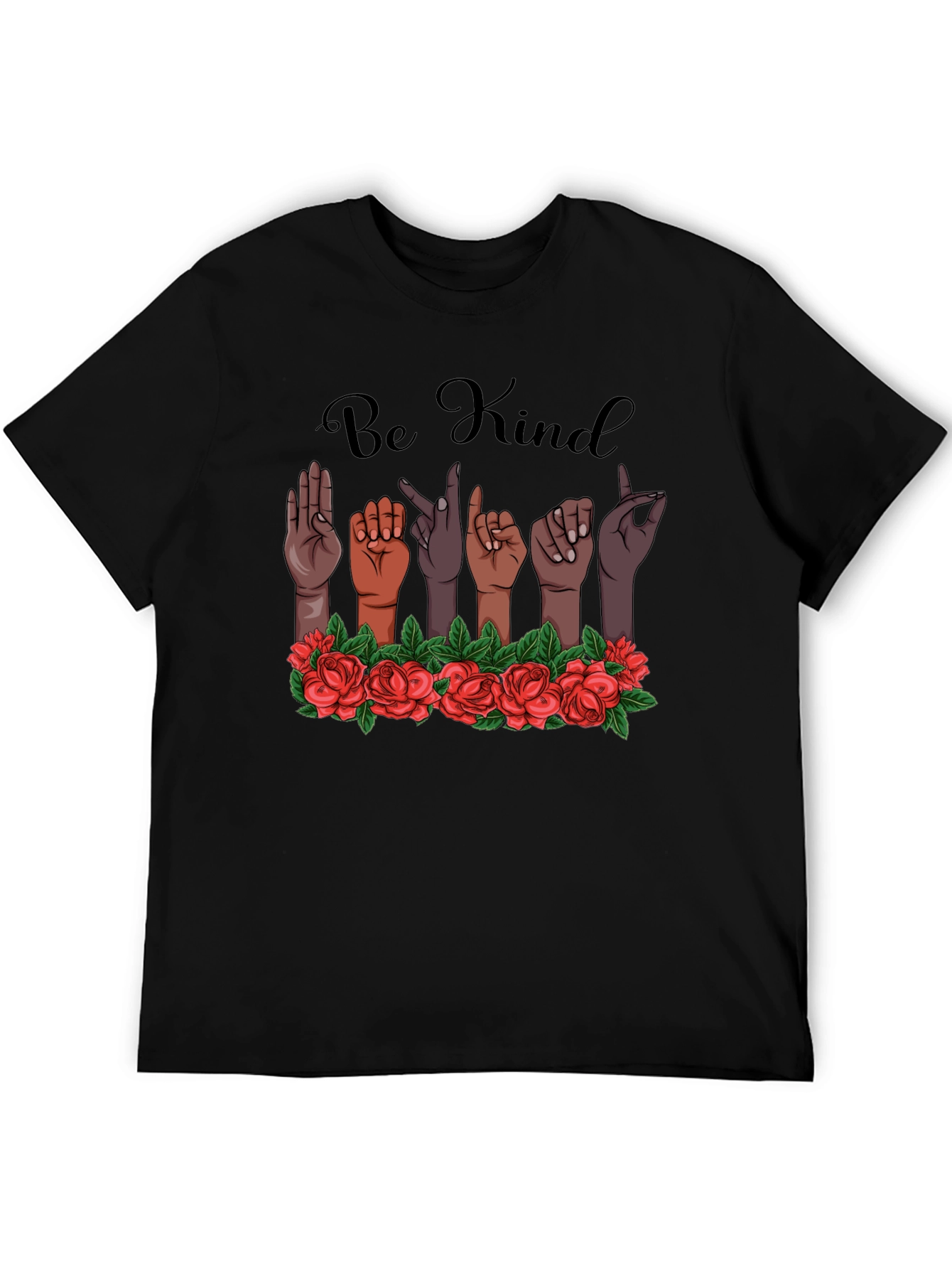 Be Kind Sign Language Graphic T-Shirt