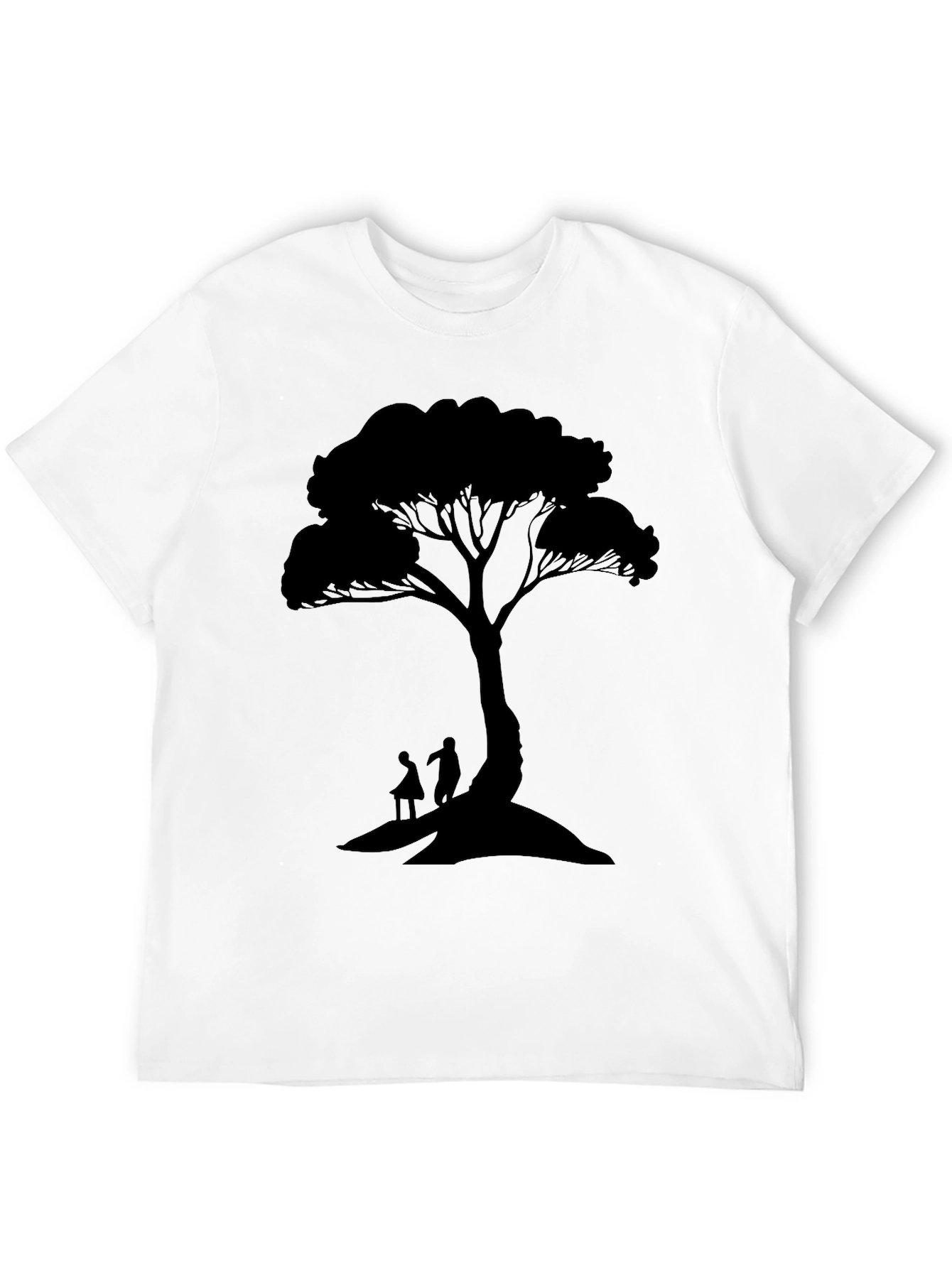 Silhouette Tree Graphic Tee - Nature Inspired Design