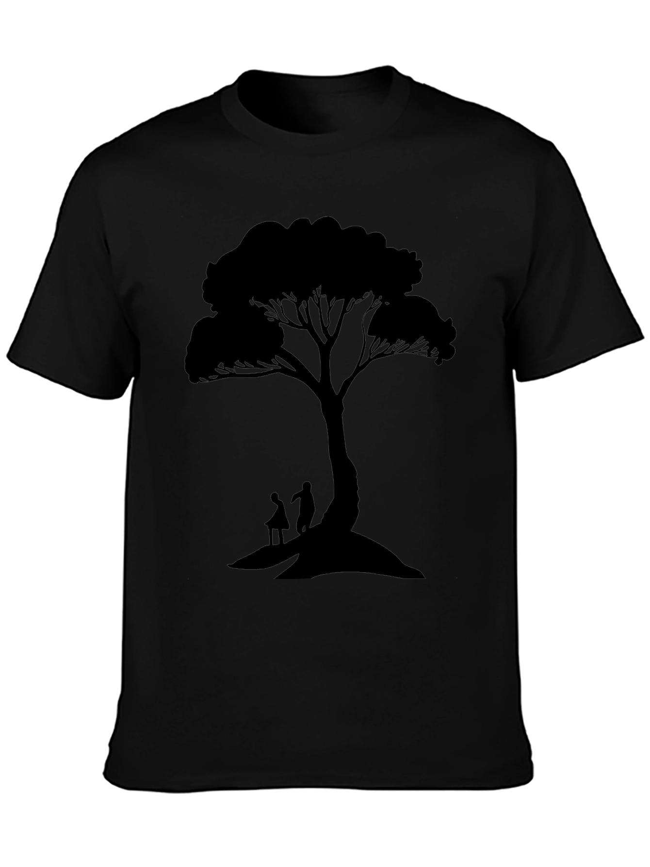 Silhouette Tree Graphic Tee - Nature Inspired Design