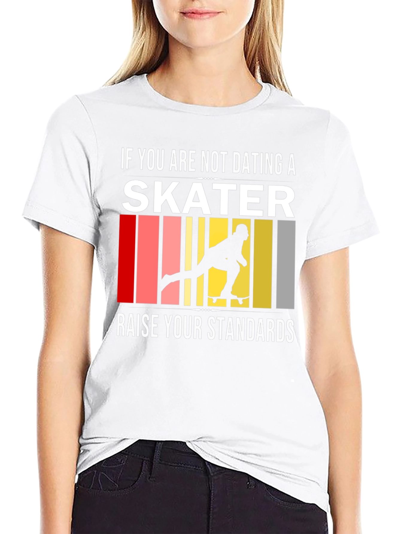 Skater Standards Graphic Tee - Black Cotton T-Shirt