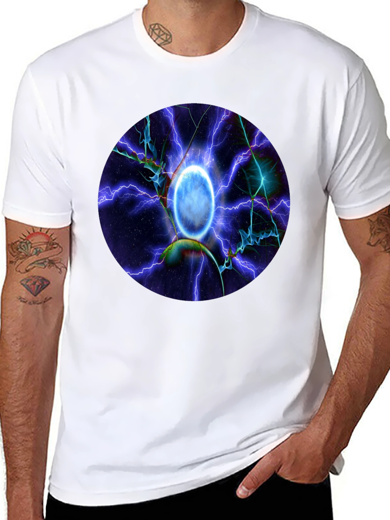 Cosmic Portal T-Shirt - Sci-Fi Style