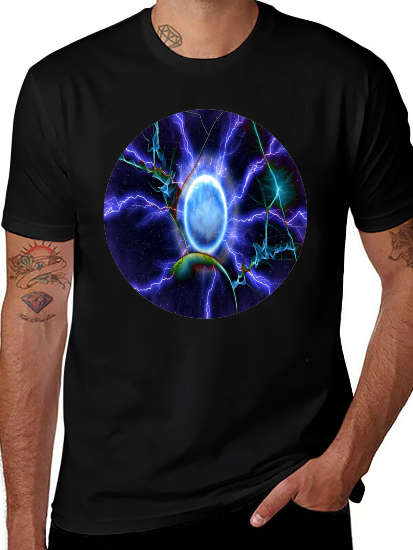 Cosmic Portal T-Shirt - Sci-Fi Style