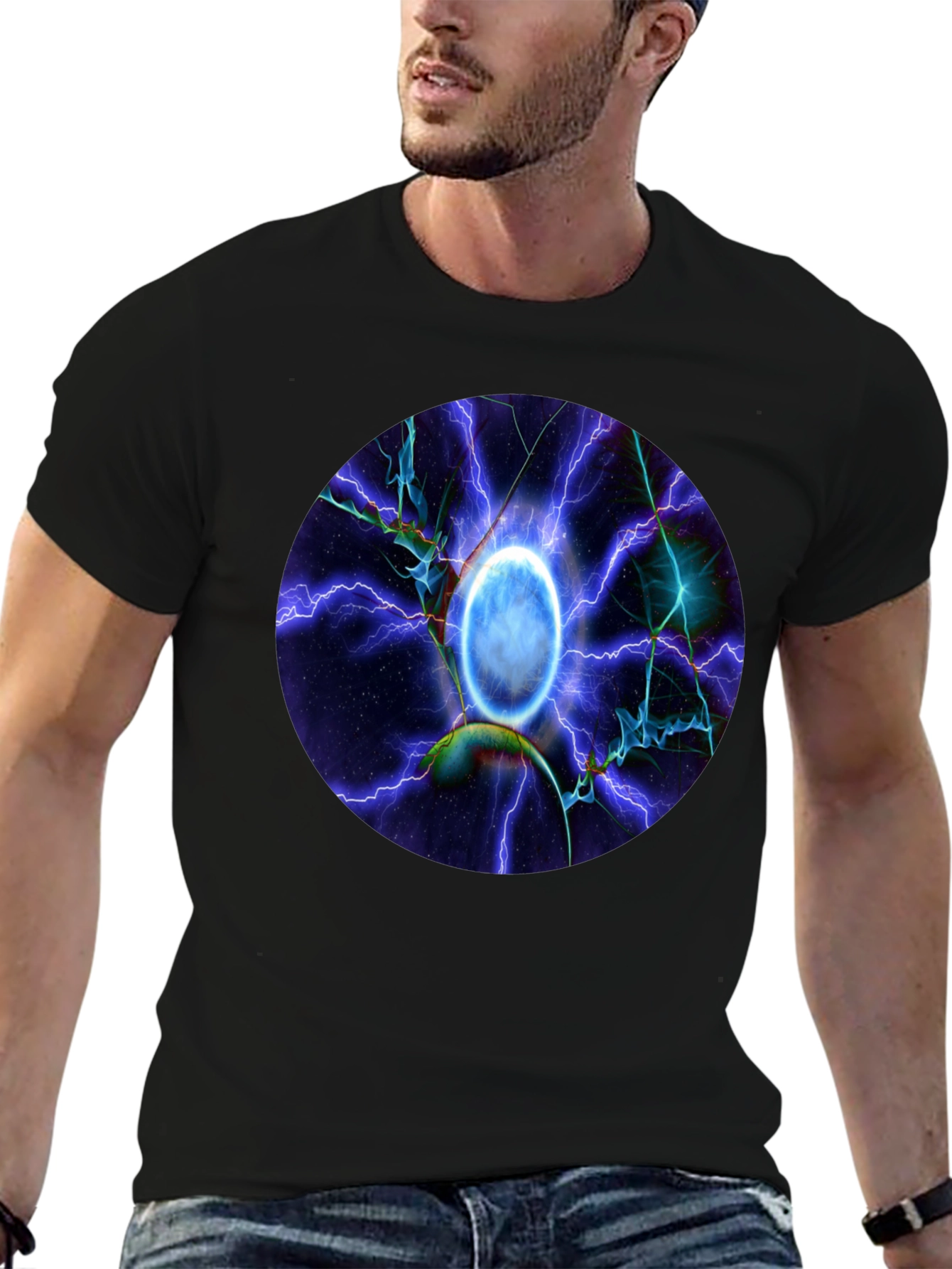 Cosmic Portal T-Shirt - Sci-Fi Style