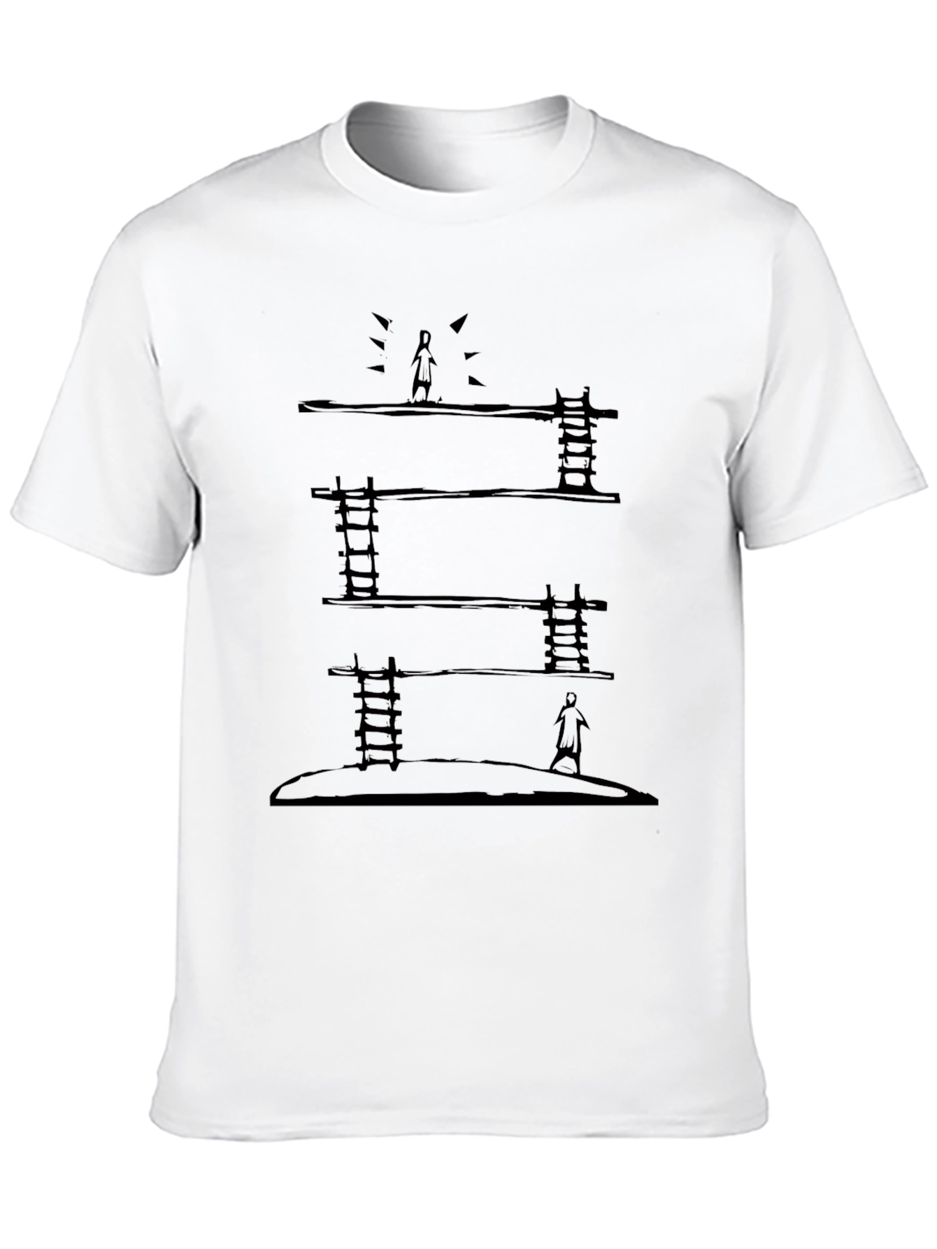 Ladder to Success Black T-Shirt