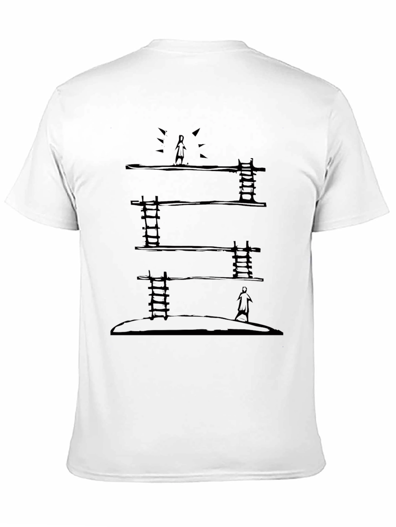 Ladder to Success Black T-Shirt