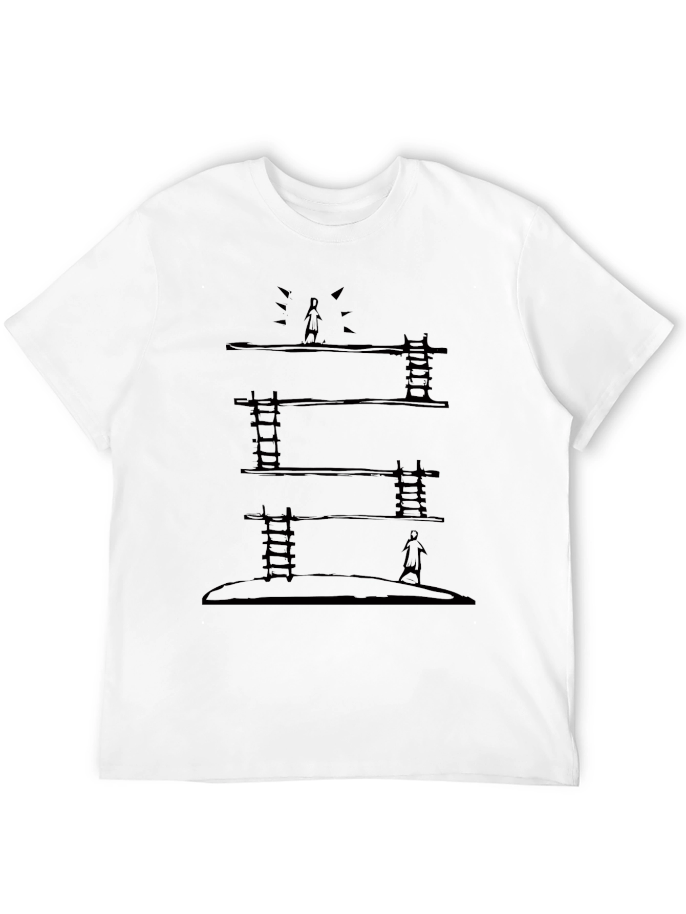 Ladder to Success Black T-Shirt