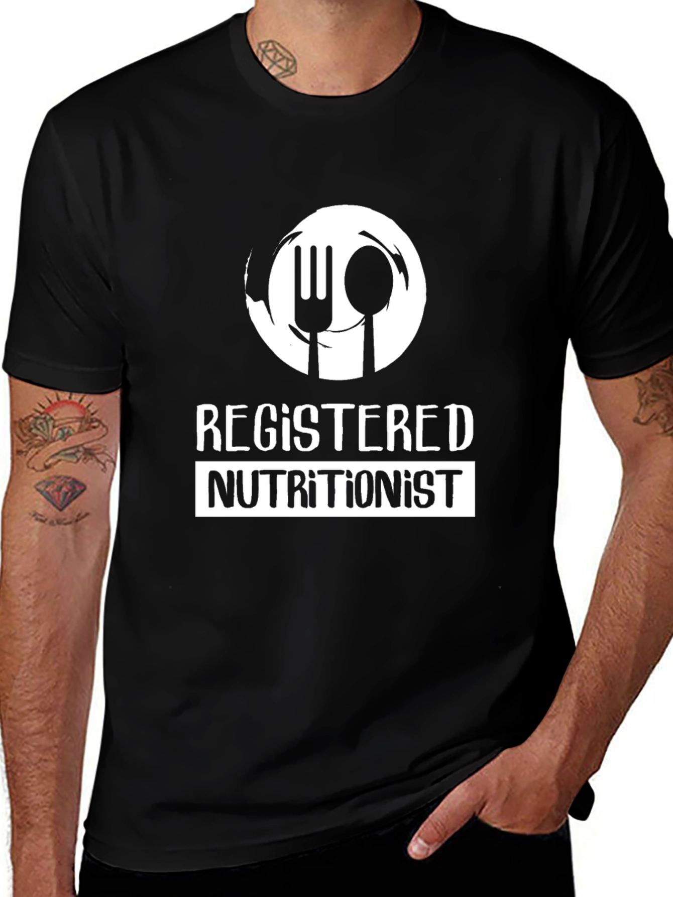 Registered Nutritionist Graphic T-Shirt - Black