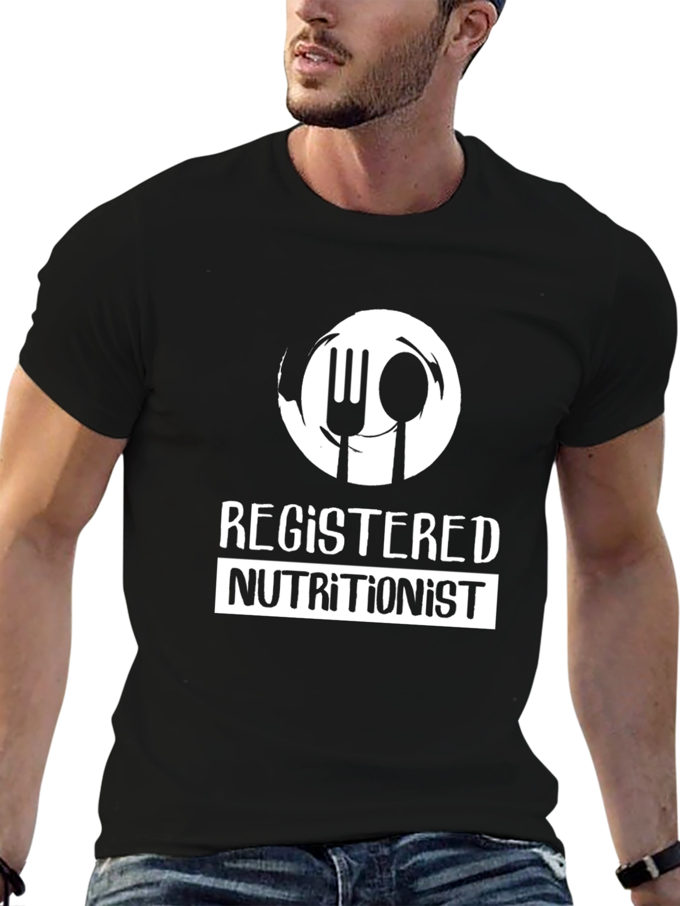 Registered Nutritionist Graphic T-Shirt - Black