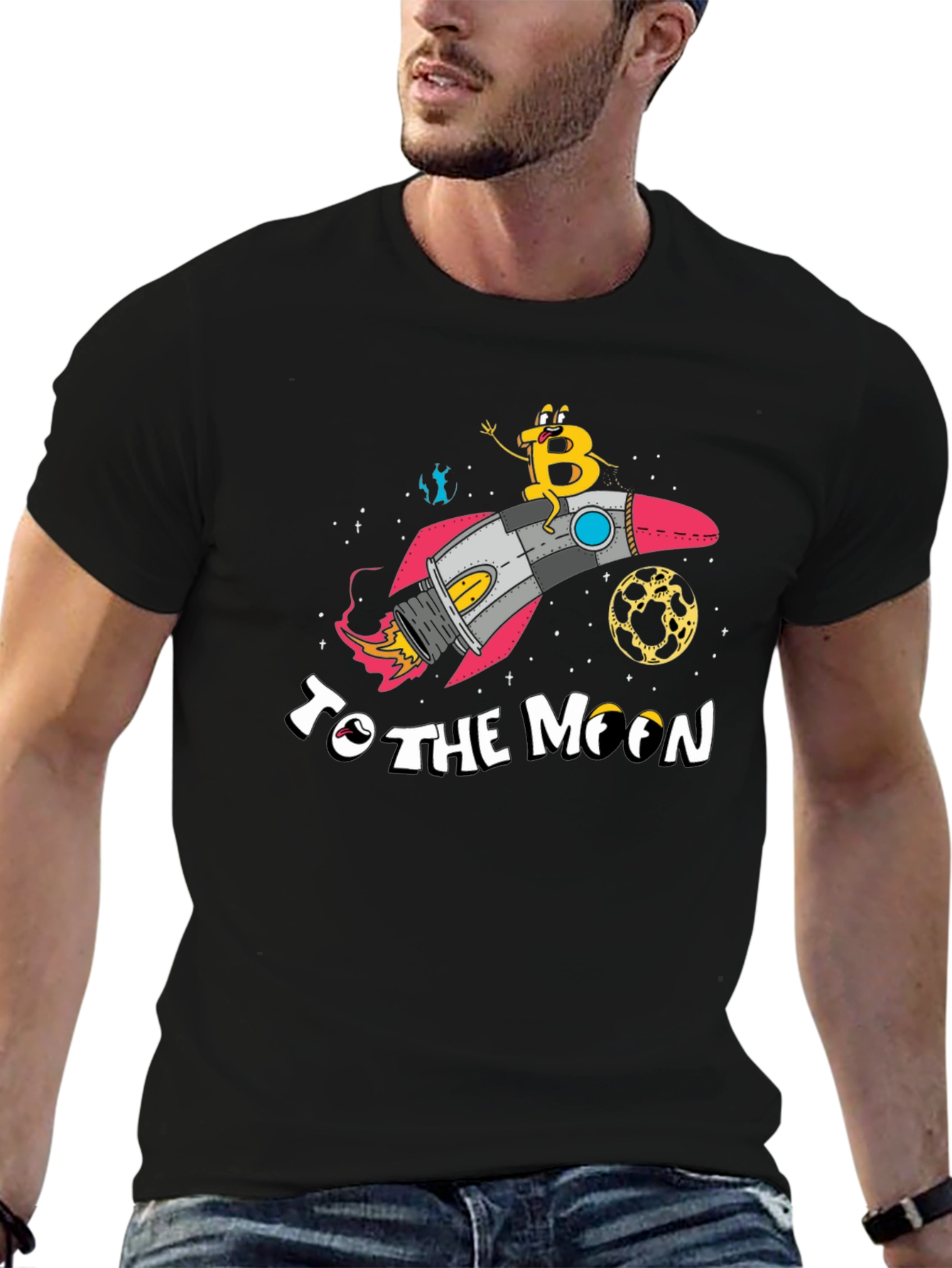 Bitcoin to the Moon T-Shirt