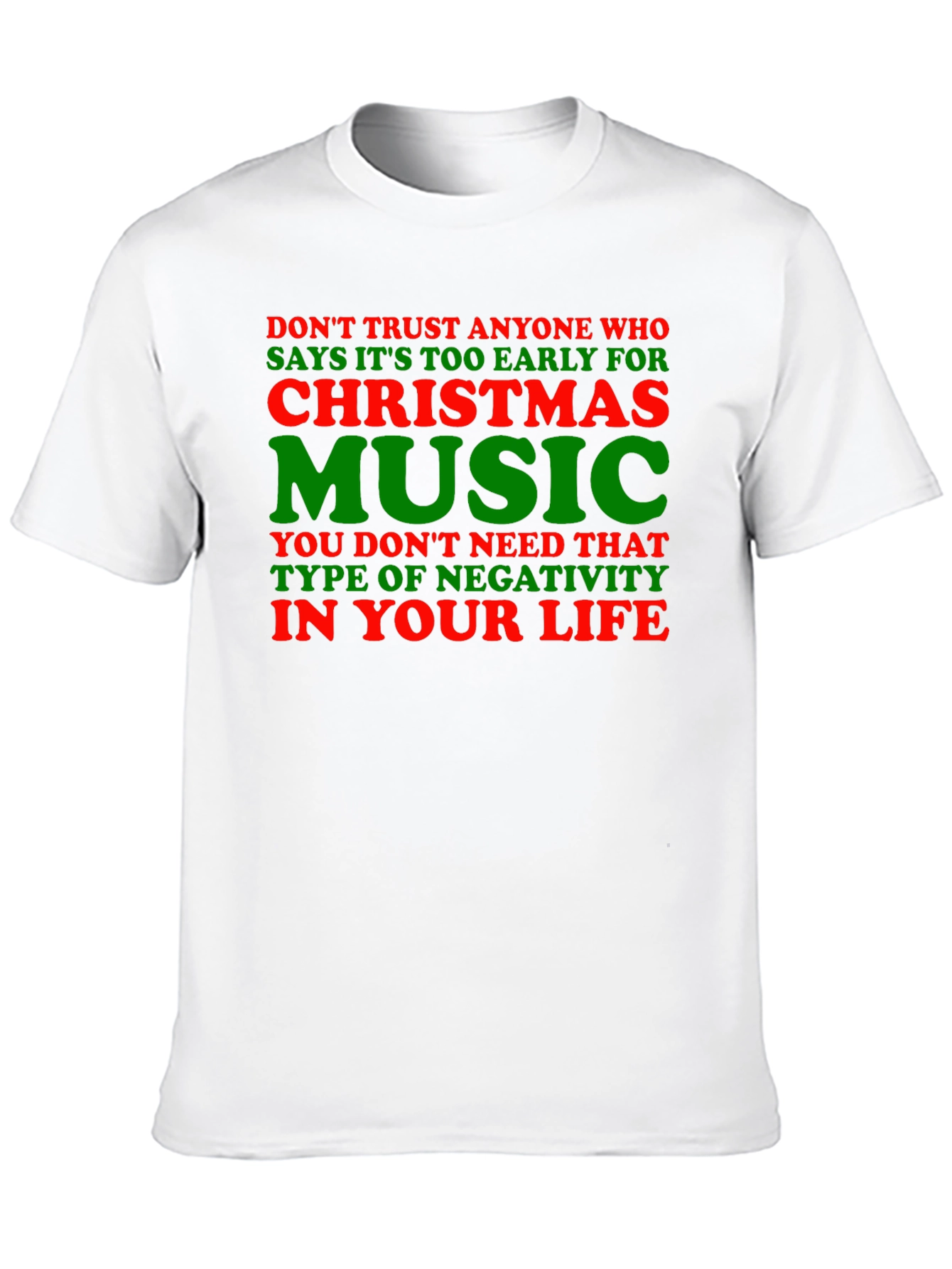 Christmas Music Humor Tee: Trust No Grinch!