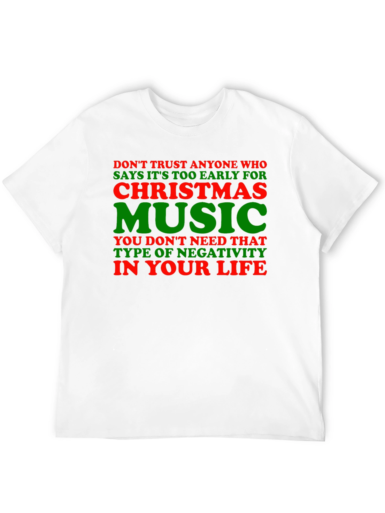 Christmas Music Humor Tee: Trust No Grinch!
