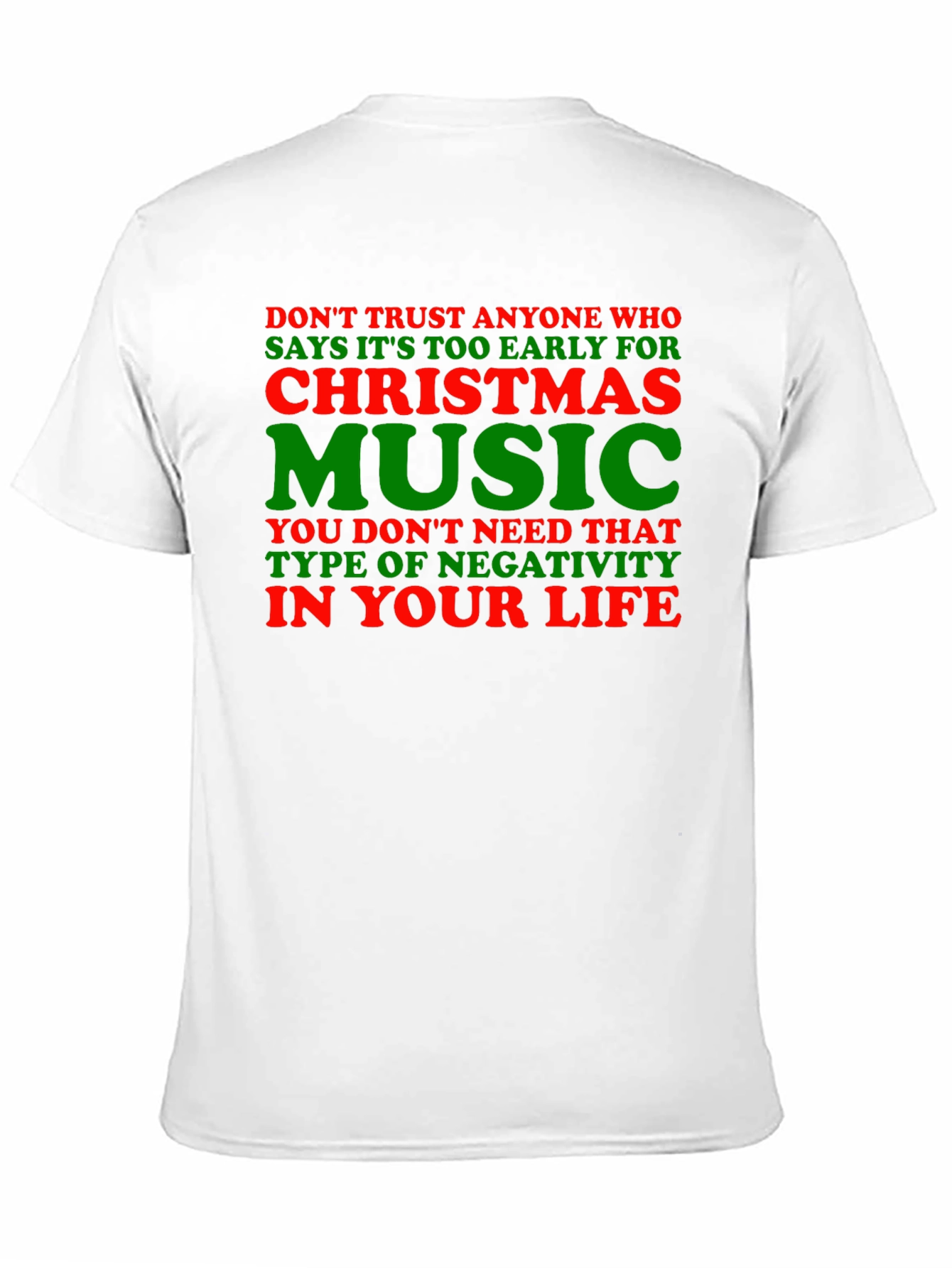 Christmas Music Humor Tee: Trust No Grinch!