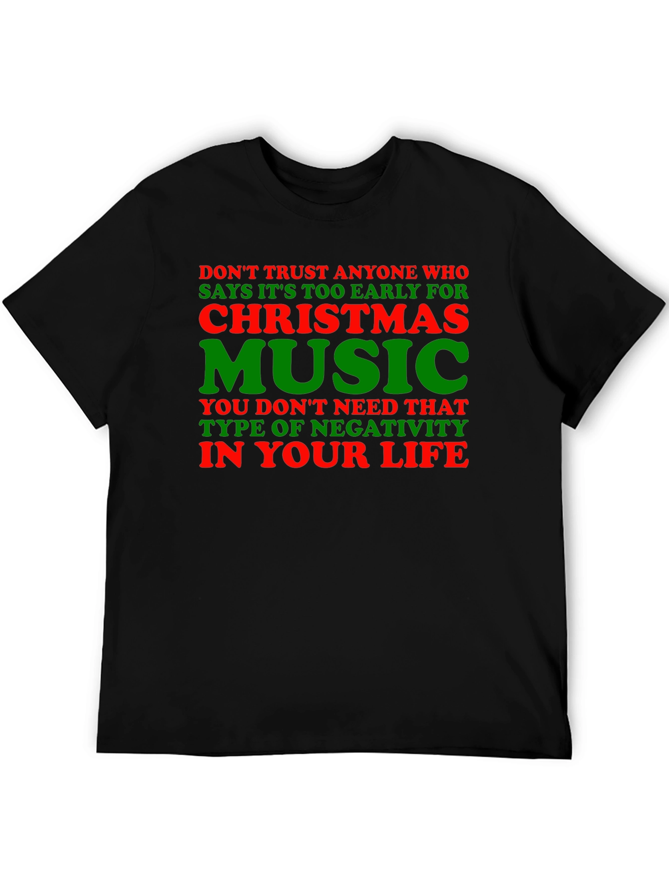 Christmas Music Humor Tee: Trust No Grinch!