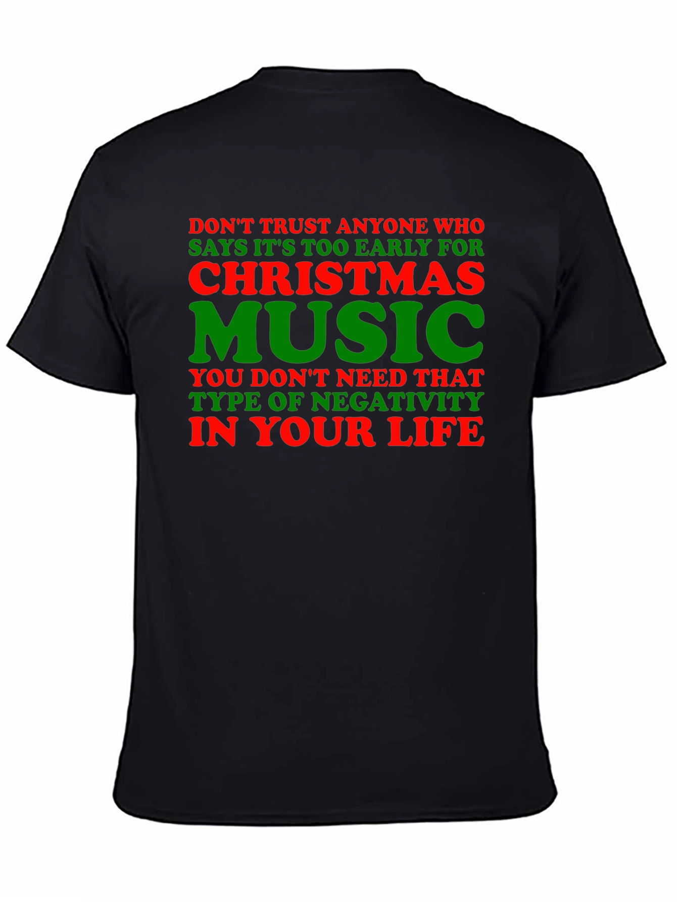 Christmas Music Humor Tee: Trust No Grinch!