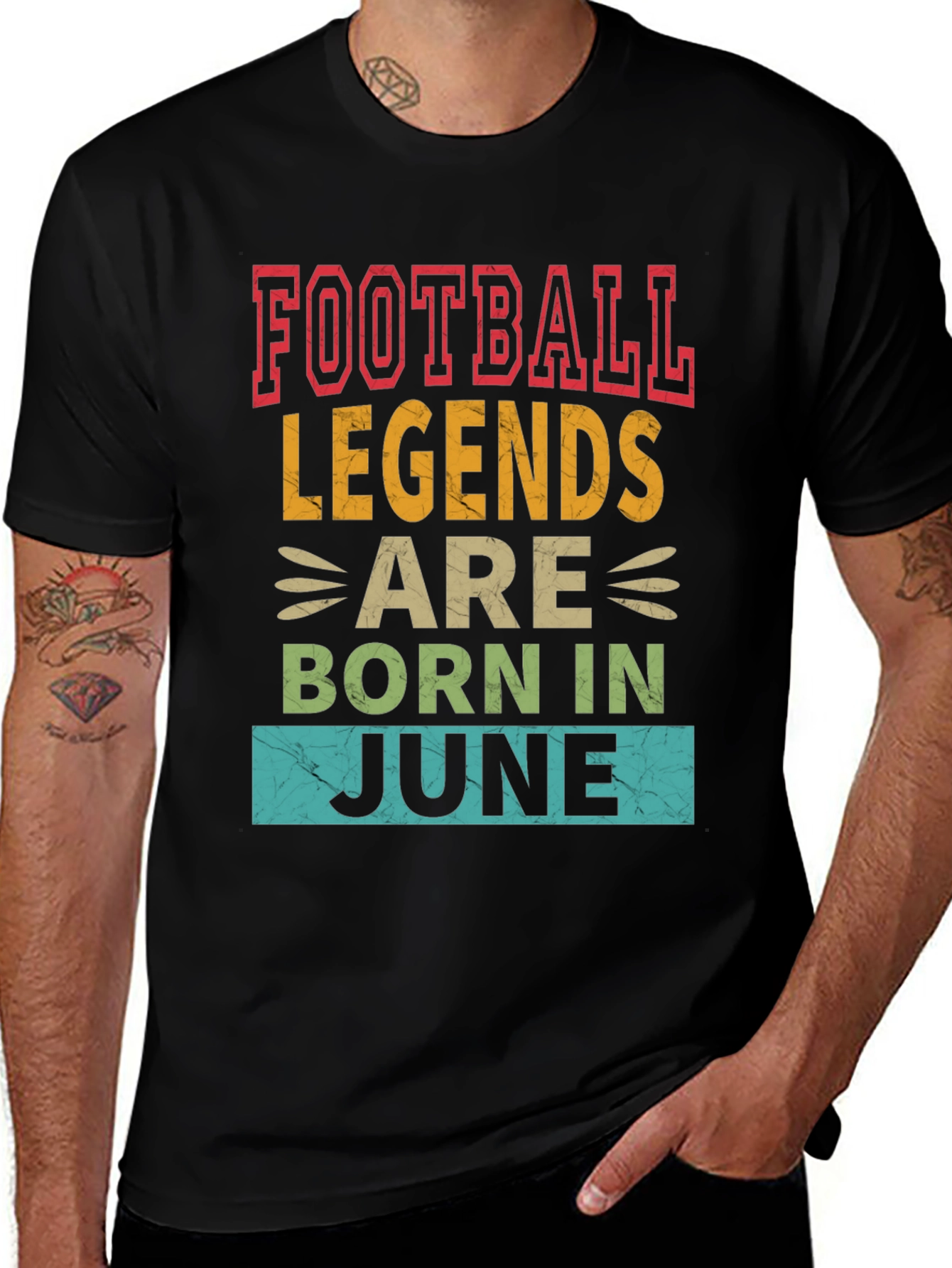 Football Legends Born in June T-Shirt