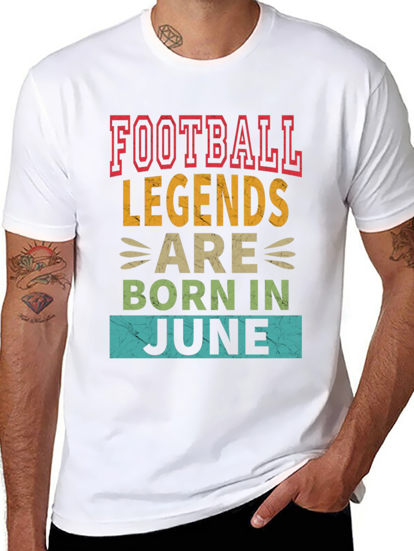 Football Legends Born in June T-Shirt