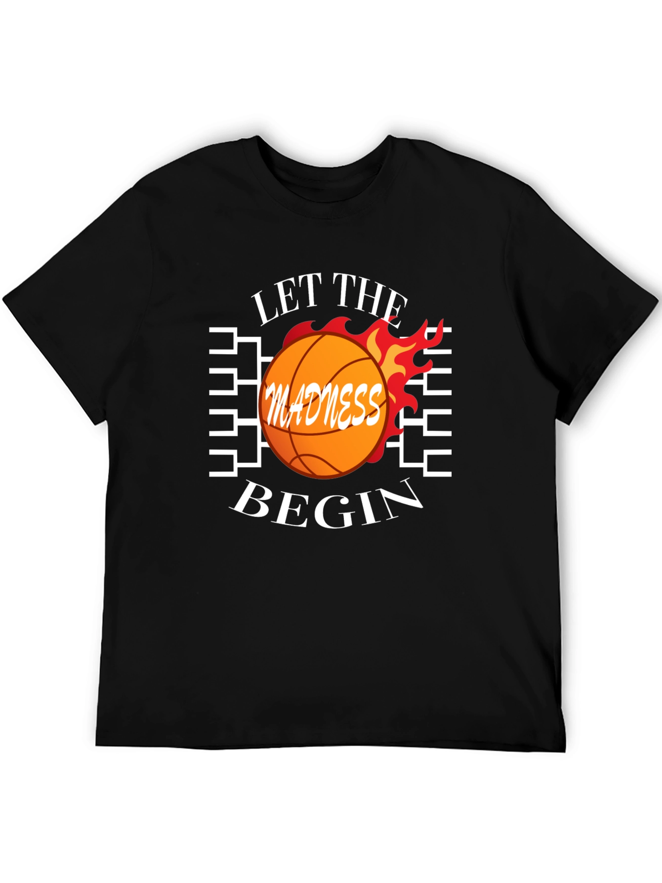 Let the Madness Begin Basketball Graphic Tee
